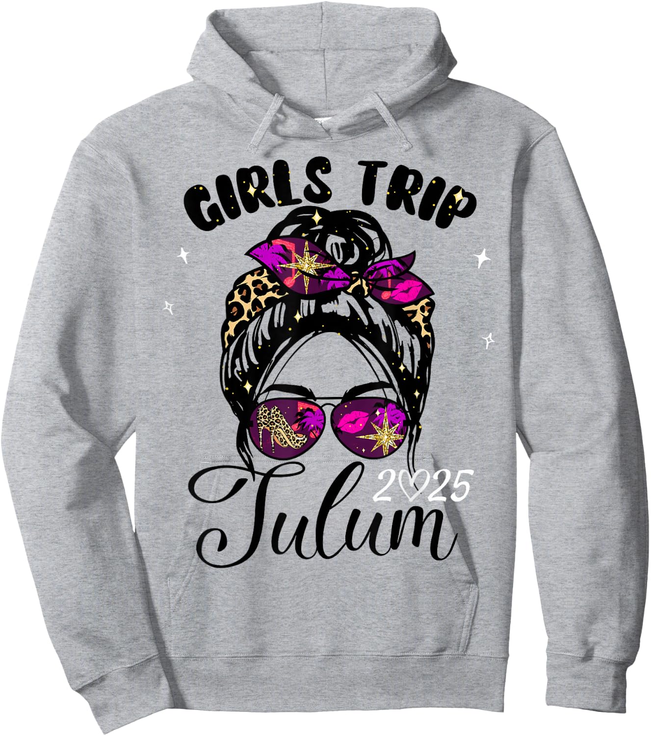 Girls Trip Tulum 2025 Vacation Weekend Birthday Squad Hoodie - Hoodie | Ash