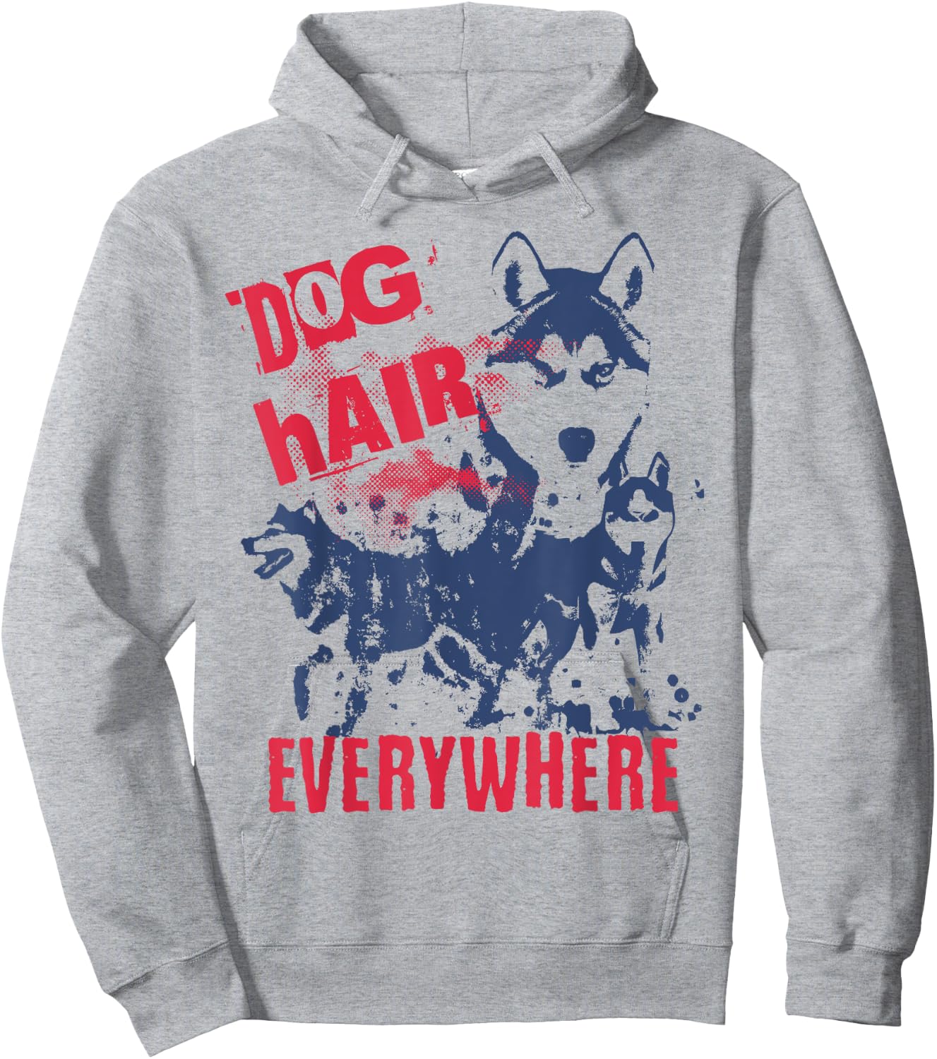 Dog Hair Everywhere Funny Siberian Husky Women Hoodie - Hoodie | Ash