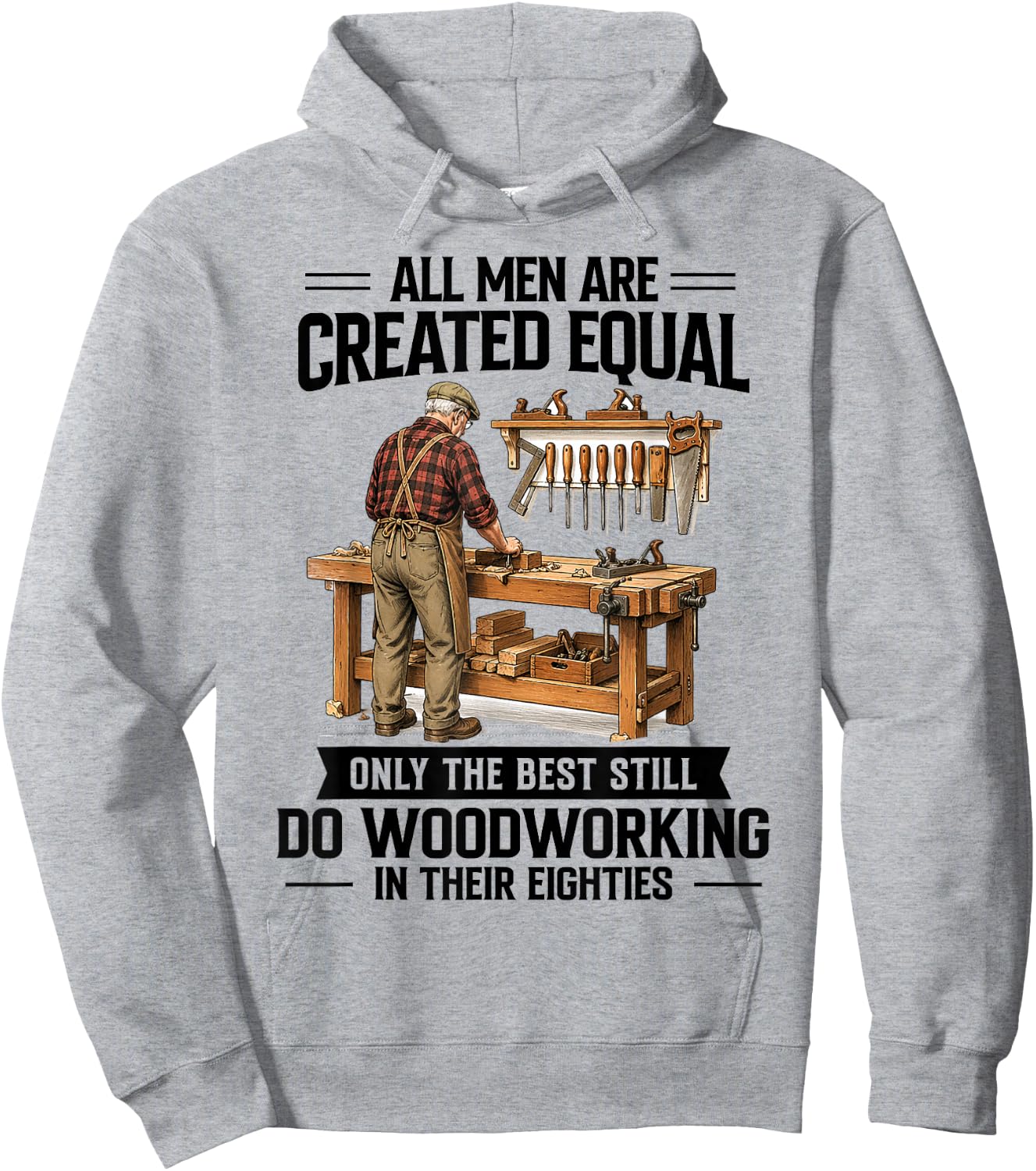 80th Birthday Woodworker Only The Best Still Do Woodworking Hoodie - Hoodie | Ash