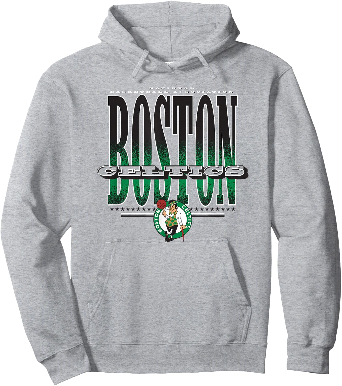 Boston Celtics NBA Green -Adults , Small, Short Sleeve Hoodie - Hoodie | Ash