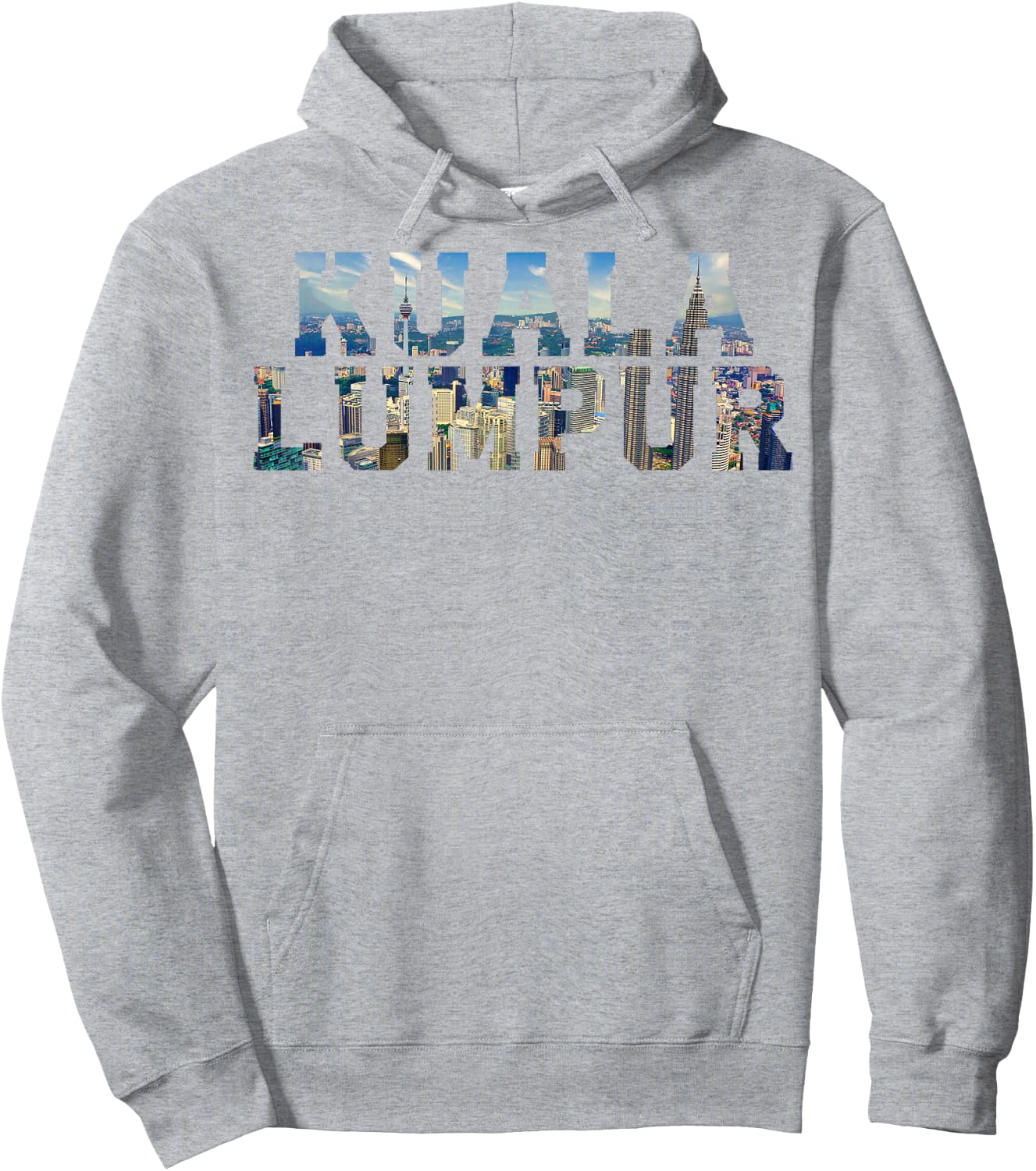 Souvenir vintage Kuala Lumpur Malaisie emblématique Skyline Hoodie - Hoodie | Ash