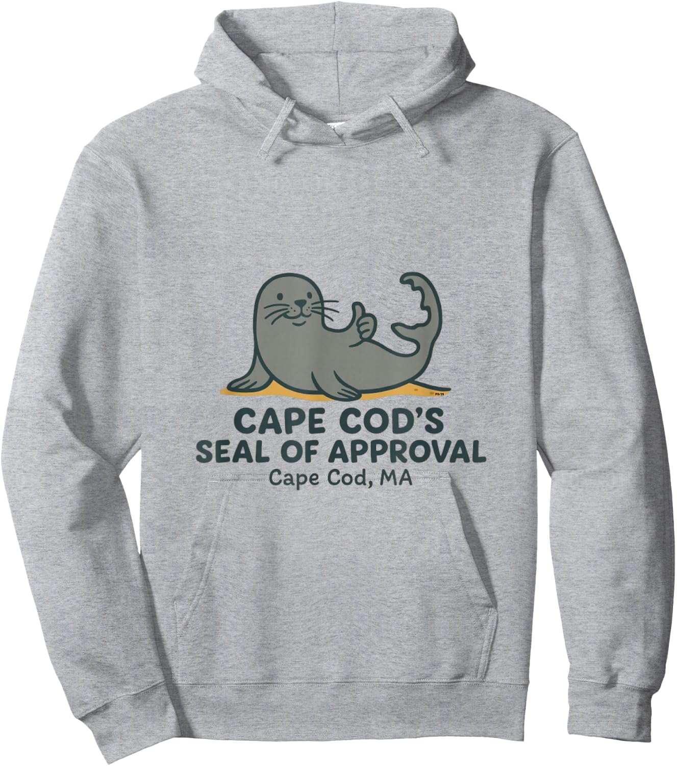 Cape Cod’s Seal Of Approval Cape Cod, MA Hoodie - Hoodie | Ash