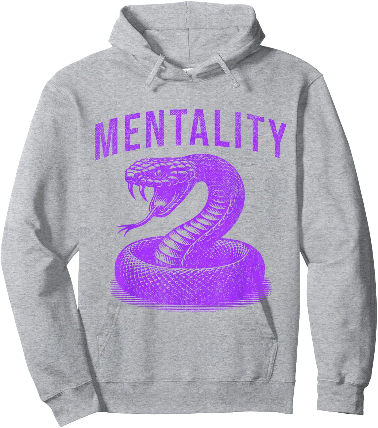 Mentality Mindset Snake Motivation of Champions Basketball Hoodie - Hoodie | Ash