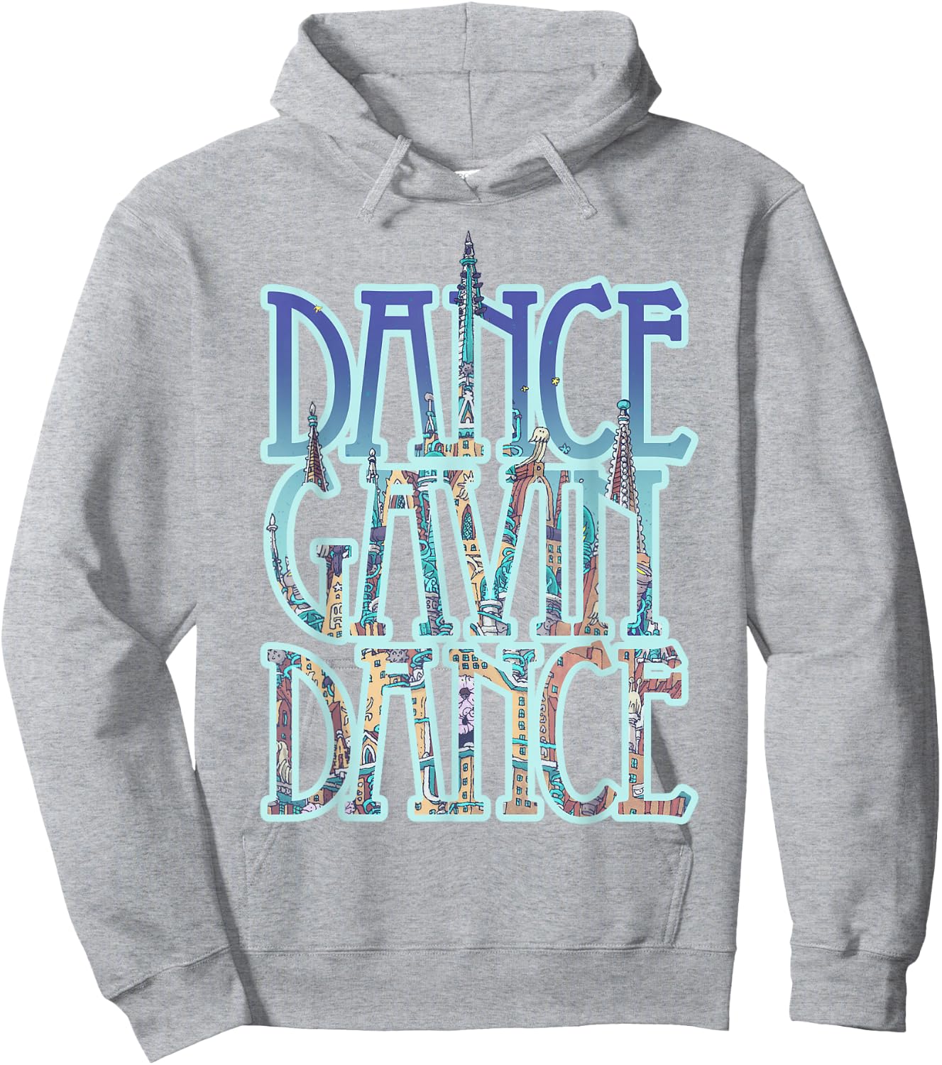 Dance Gavin Dance City Fill Stack Logo Hoodie - Hoodie | Ash