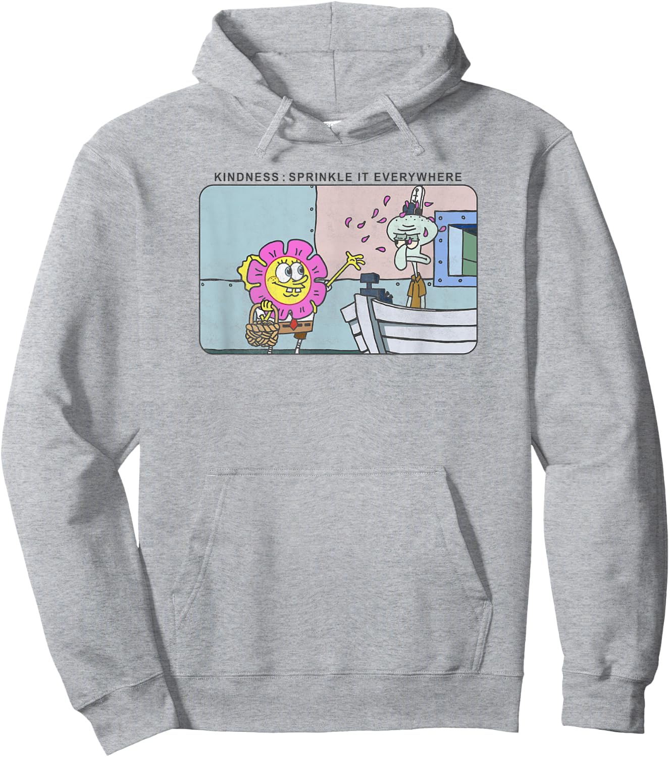 Spongebob Squarepants and Squidward Kindness Meme Hoodie - Hoodie | Ash