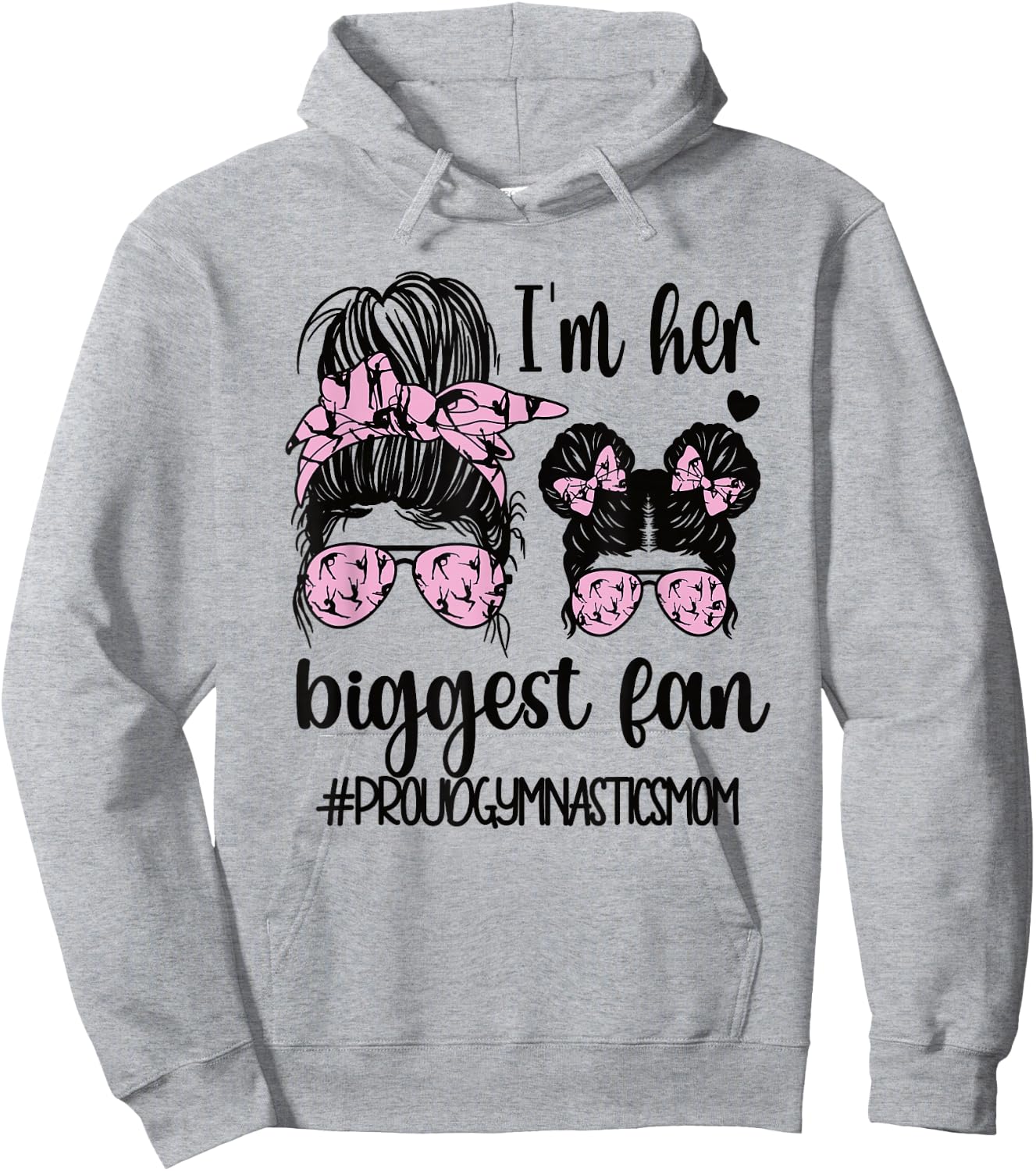 Proud Gymnastics Mom of A Gymnast Mama Small Hoodie - Hoodie | Ash