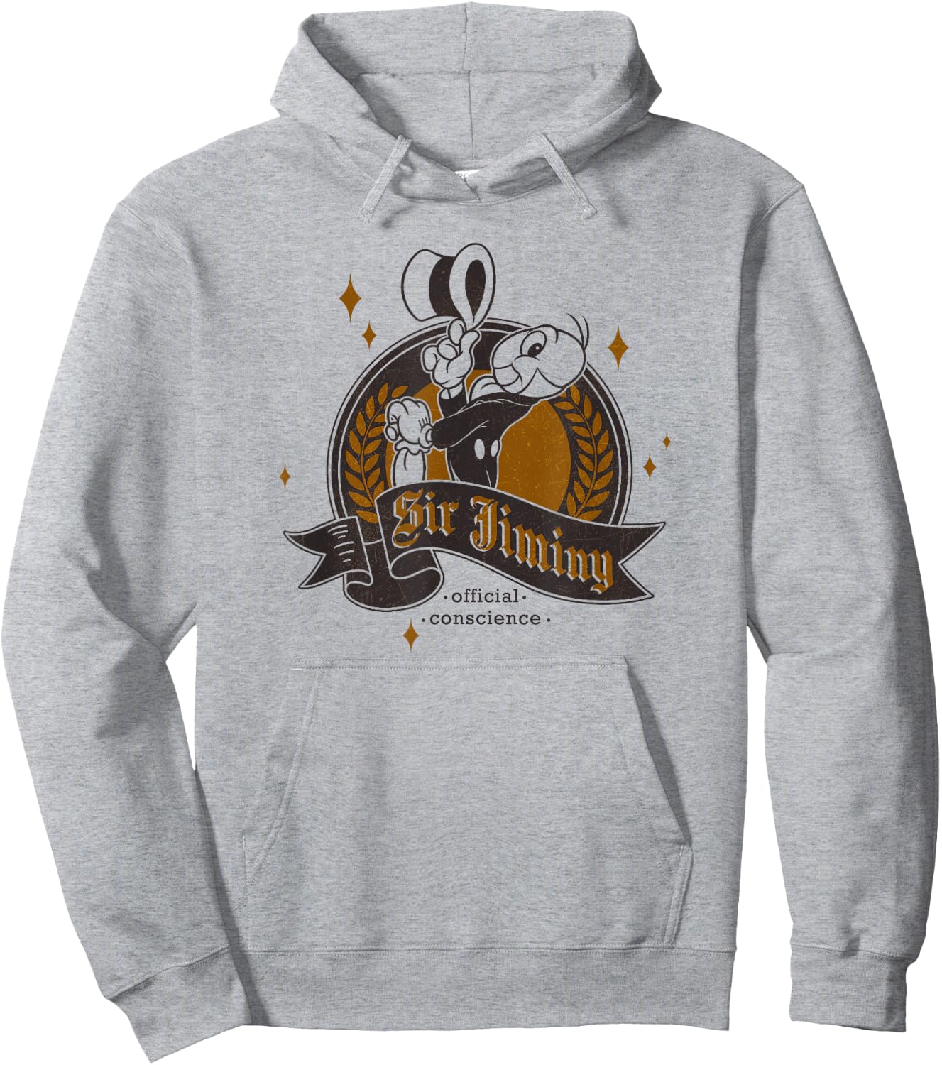 Disney Pinocchio Jiminy Cricket Official Pose Hoodie - Hoodie | Ash
