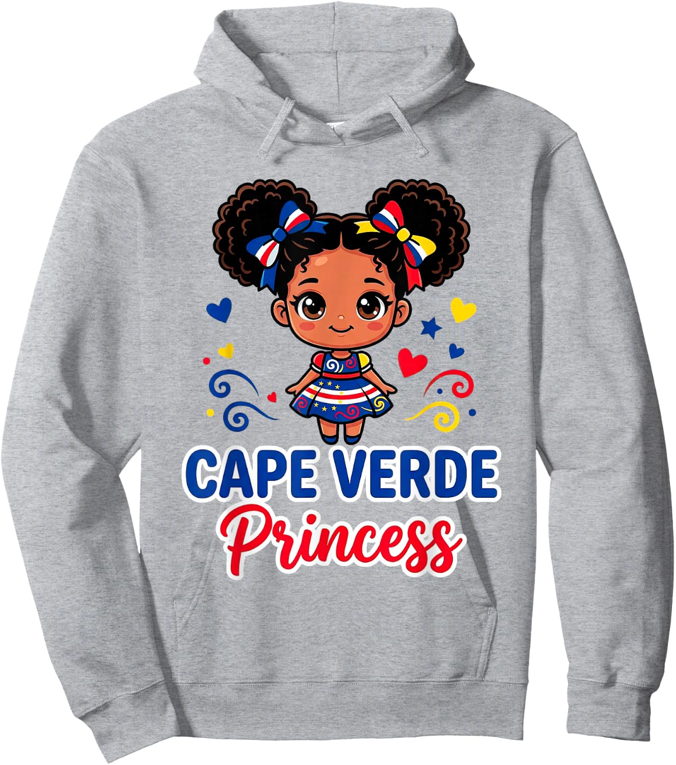 Cape Verde for Girl Cape Verdean Travel Graphic Hoodie - Hoodie | Ash