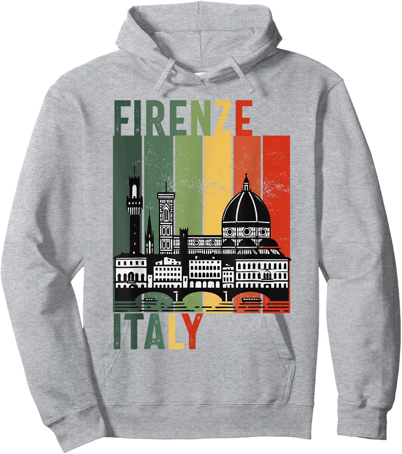 Souvenirs From Firenze Italy With Italian Vintage Florence Hoodie - Hoodie | Ash