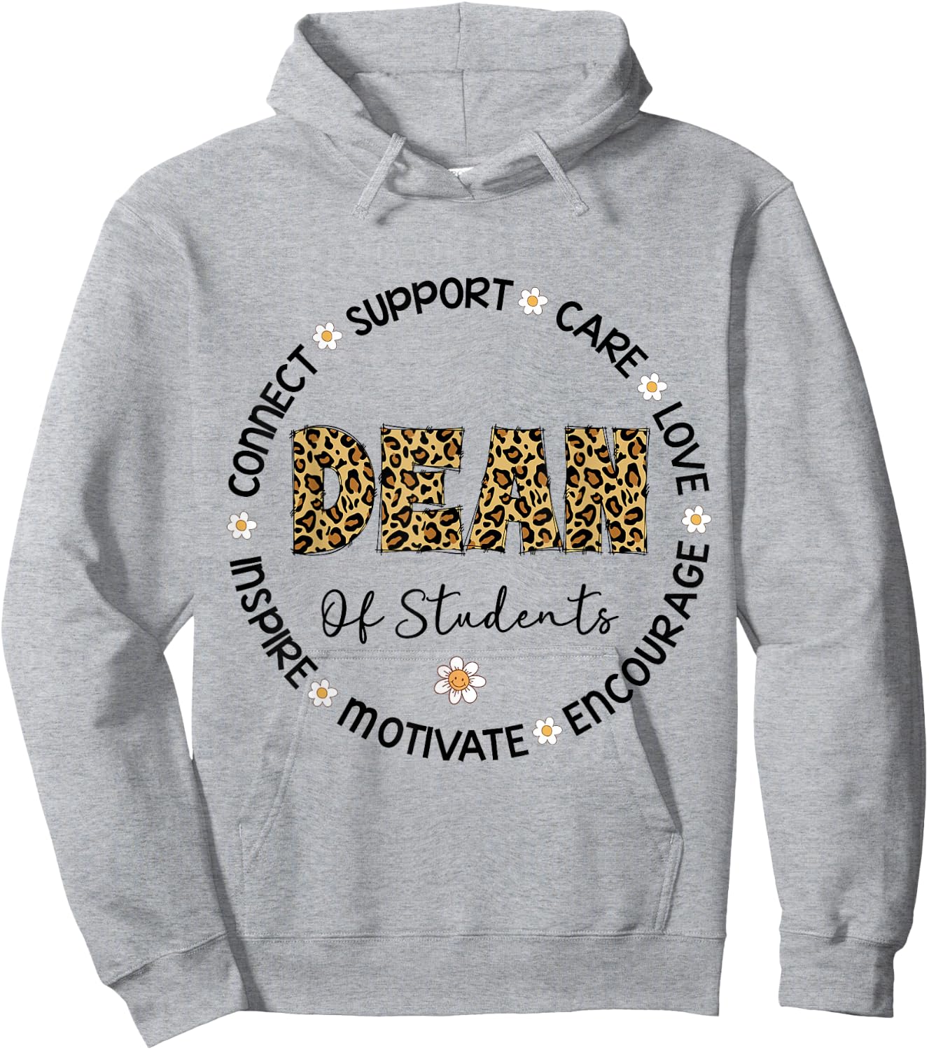 Leopard Dean Of Students Appreciation Week Goes Back To School Hoodie - Hoodie | Ash