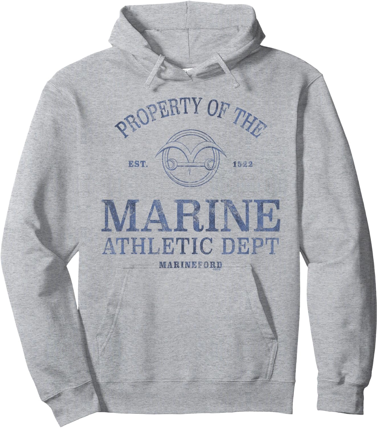 One Piece Marine Athletic Dept , White Hoodie - Hoodie | Ash