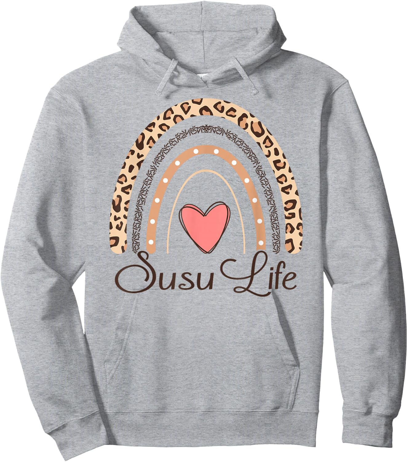 Susu Life Boho Rainbow Funny Grandma Susu Hoodie - Hoodie | Ash