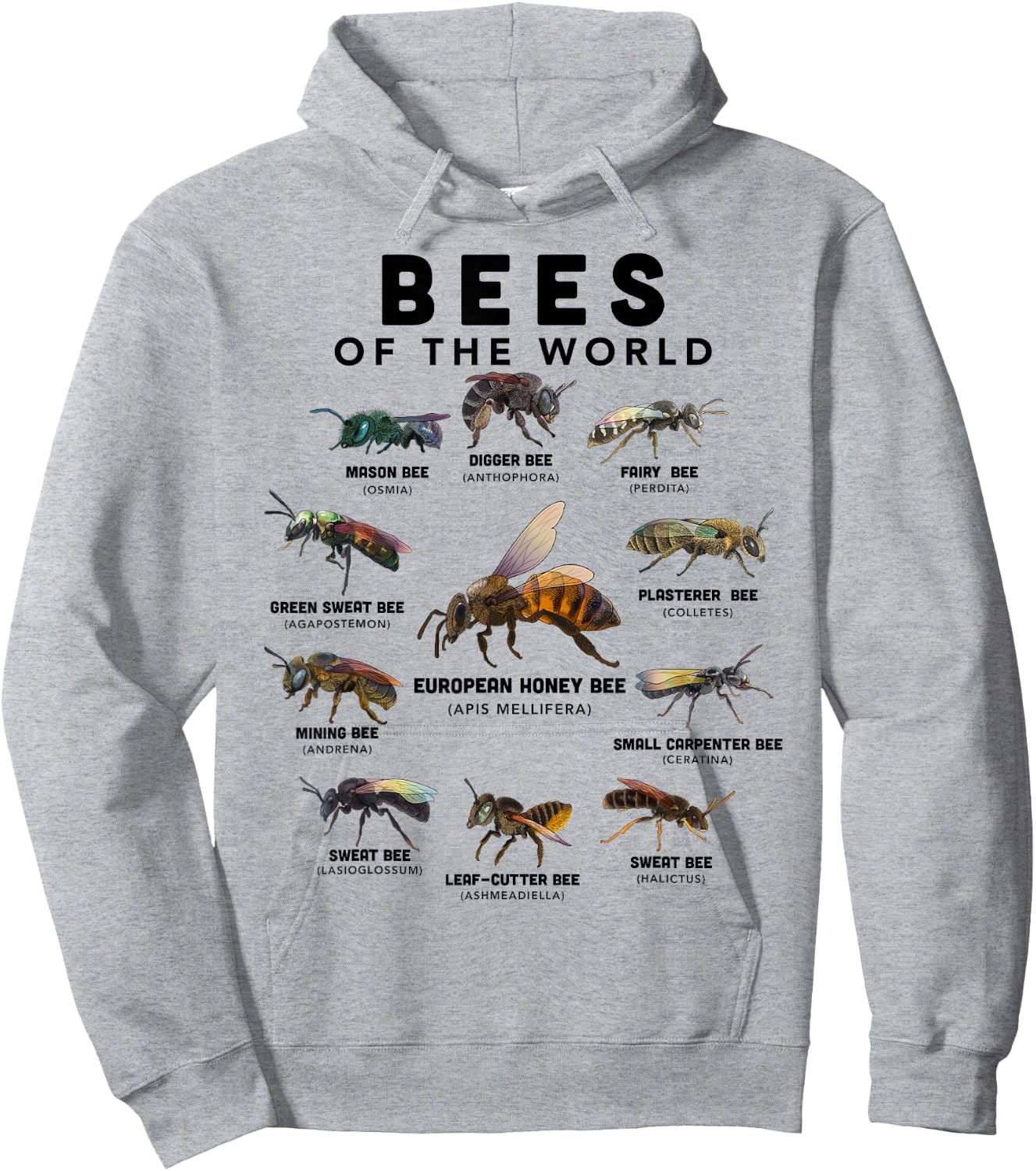 Bee Shirt Bees Of The World Beekeeper Funny Beekeeping Hoodie - Hoodie | Ash