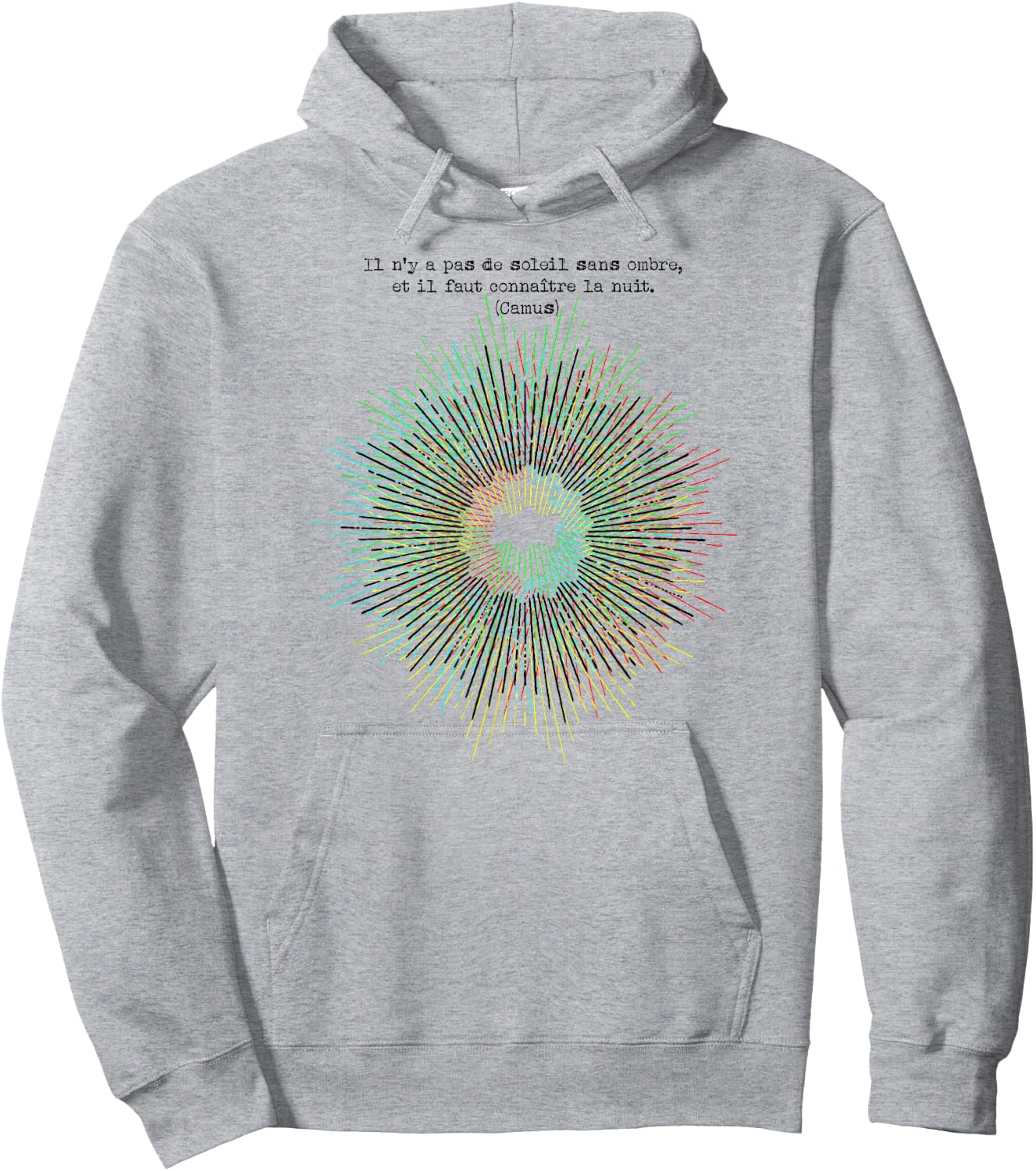 Camus: Il n'y a pas de soleil sans ombre Hoodie - Hoodie | Ash