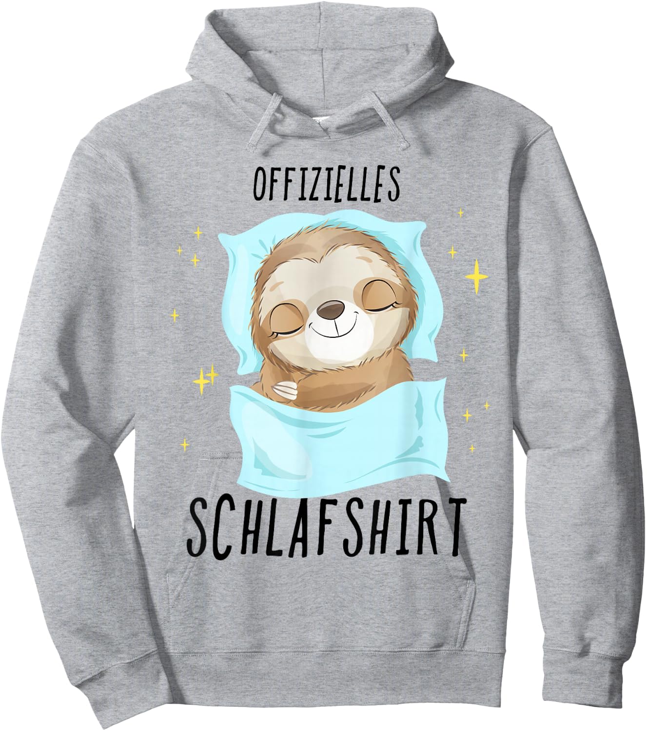 Sloth Pyjamas , gray, s Hoodie - Hoodie | Ash