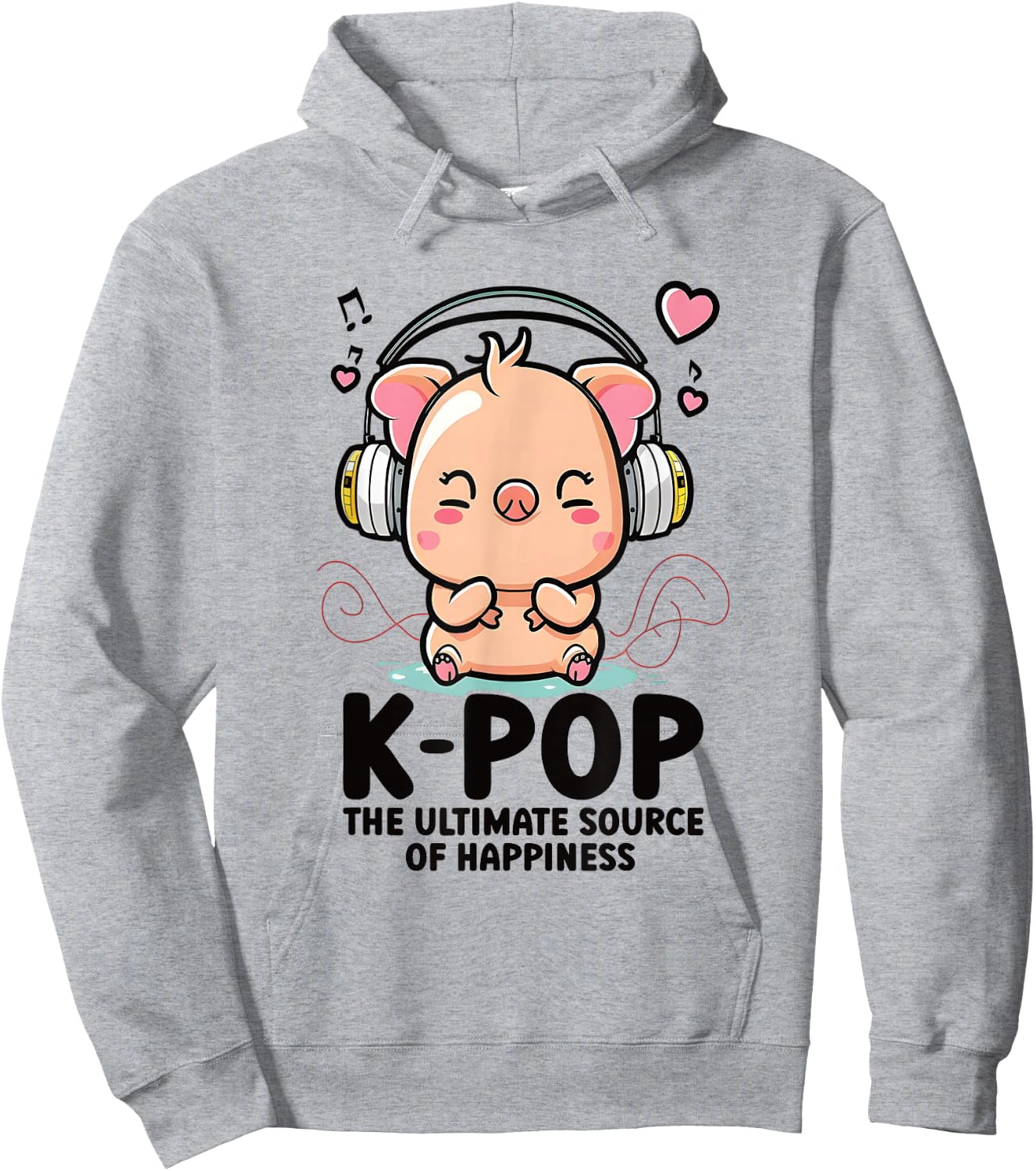Kpop Items Bias K Pop Pig Lover Merch K-pop Merchandise Hoodie - Hoodie | Ash
