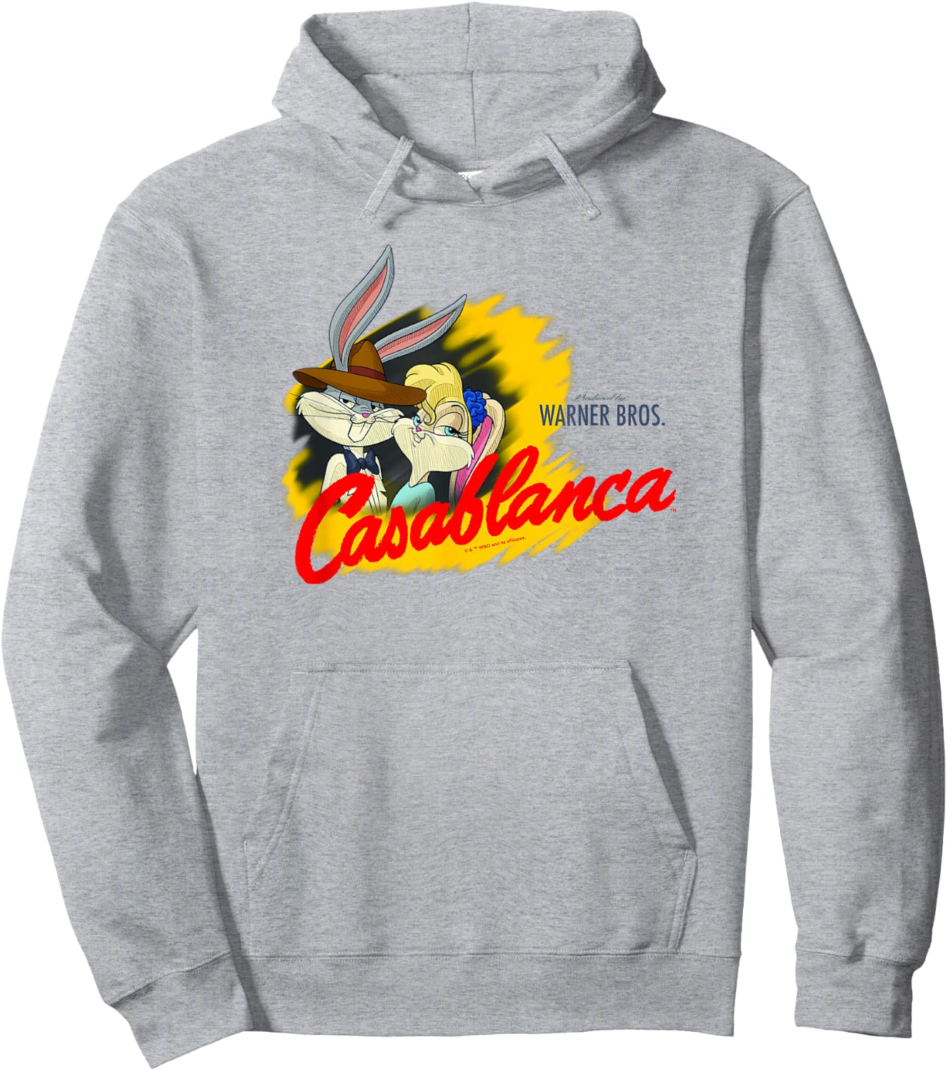 WB 100 Looney Tunes Classic Casablanca Special Movie Poster Hoodie - Hoodie | Ash
