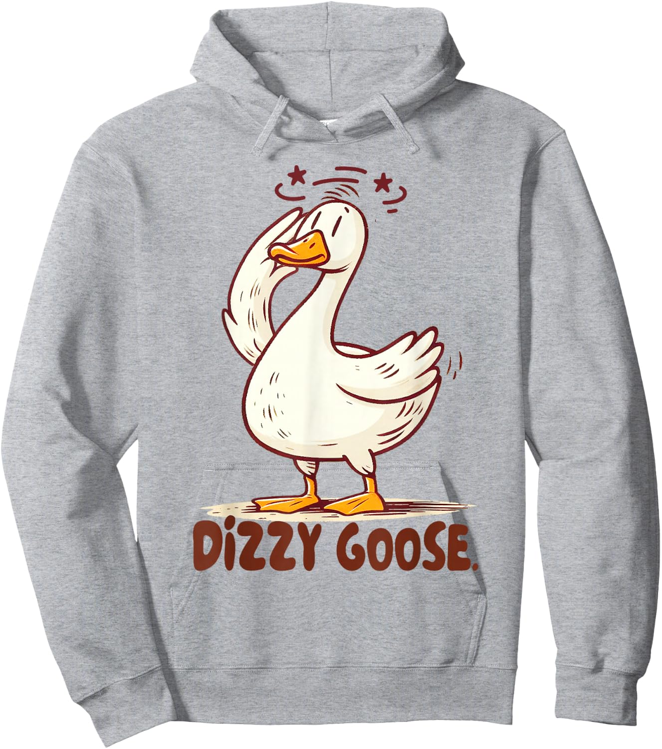 POTS Postural Orthostatic Tachycardia Syndrome Dizzy Goose Hoodie - Hoodie | Ash