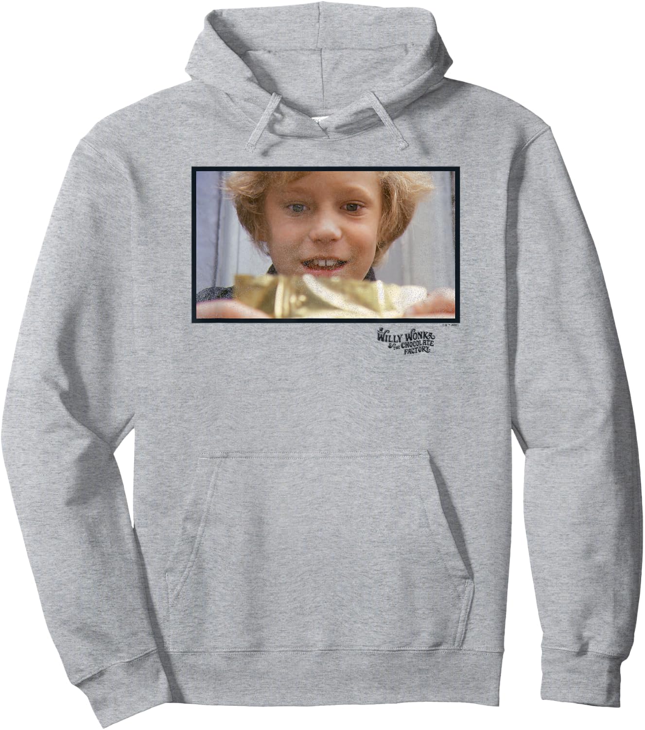 Willy Wonka And The Chocolate Factory Charlie Golden Ticket Hoodie - Hoodie | Ash