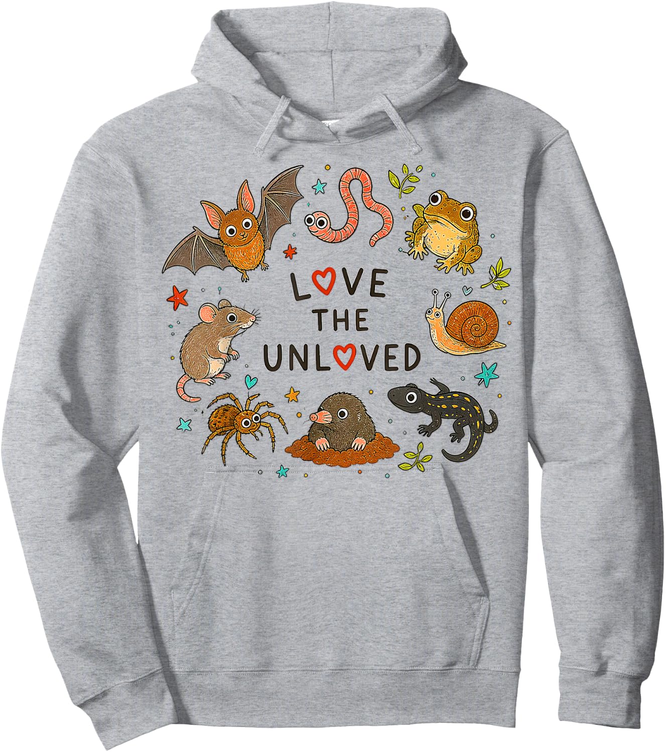 Love The Unloved, Cute Weird Animal Hoodie - Hoodie | Ash