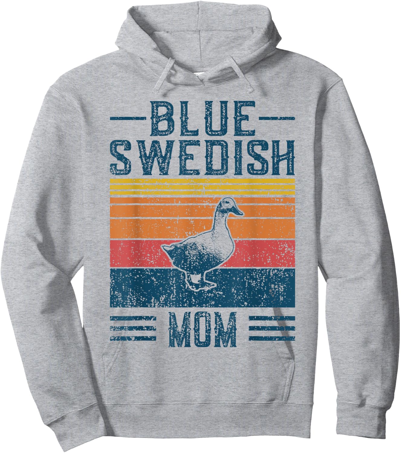 Best Duck Mom Women - Vintage Blue Swedish Hoodie - Hoodie | Ash