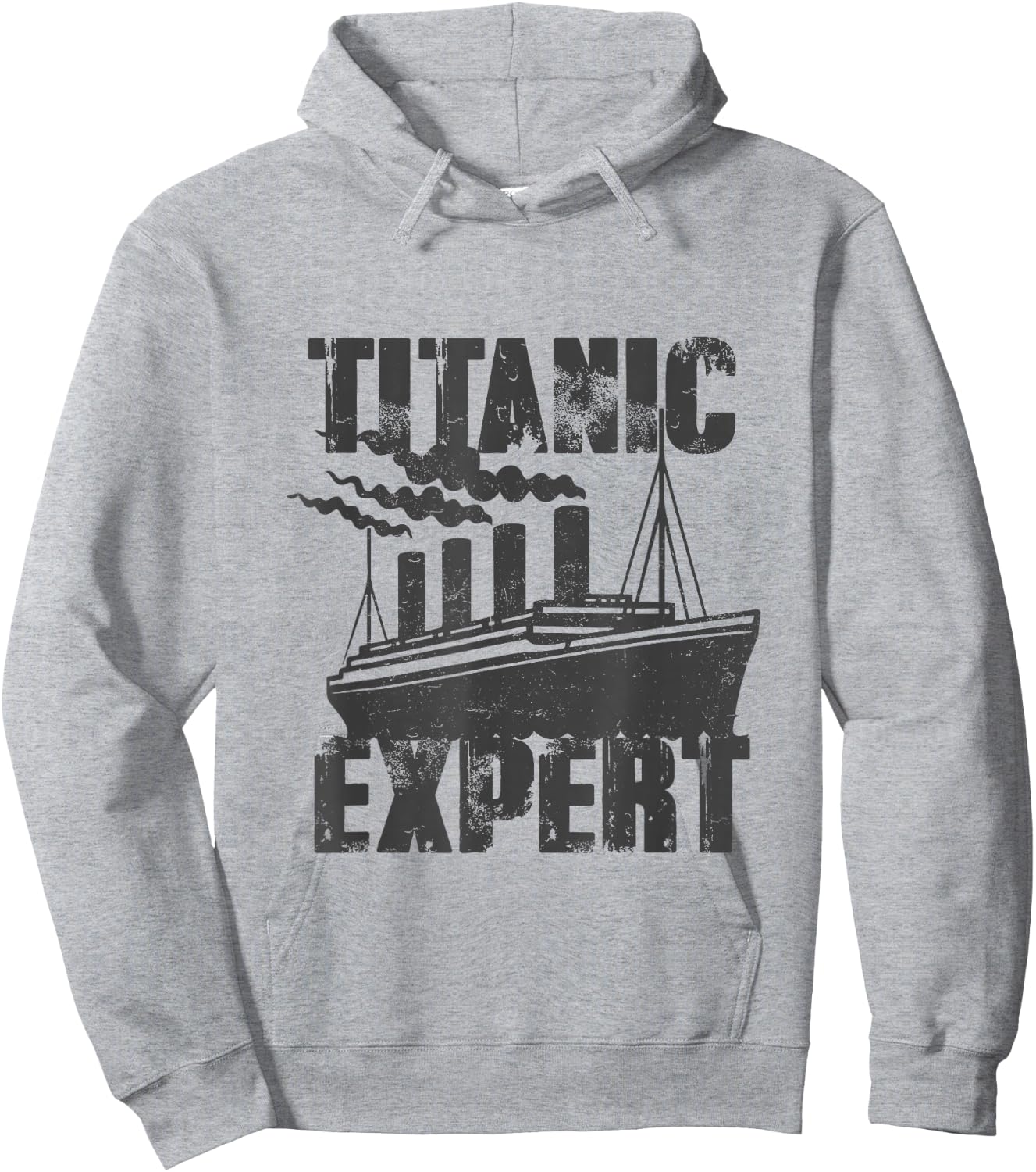 Titanic Expert Girl Boy Titanic Design for Boys and Girls , grey, S Hoodie - Hoodie | Ash