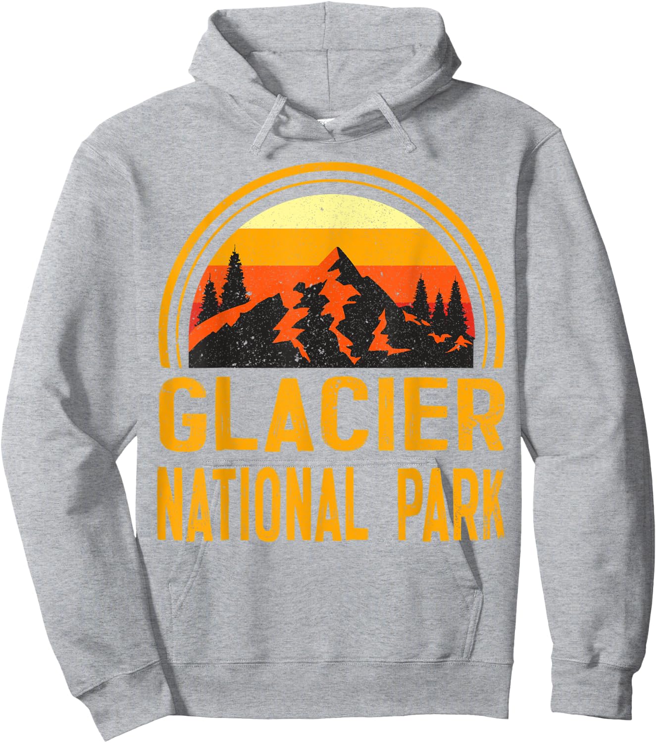 Glacier National Park Hoodie - Hoodie | Ash