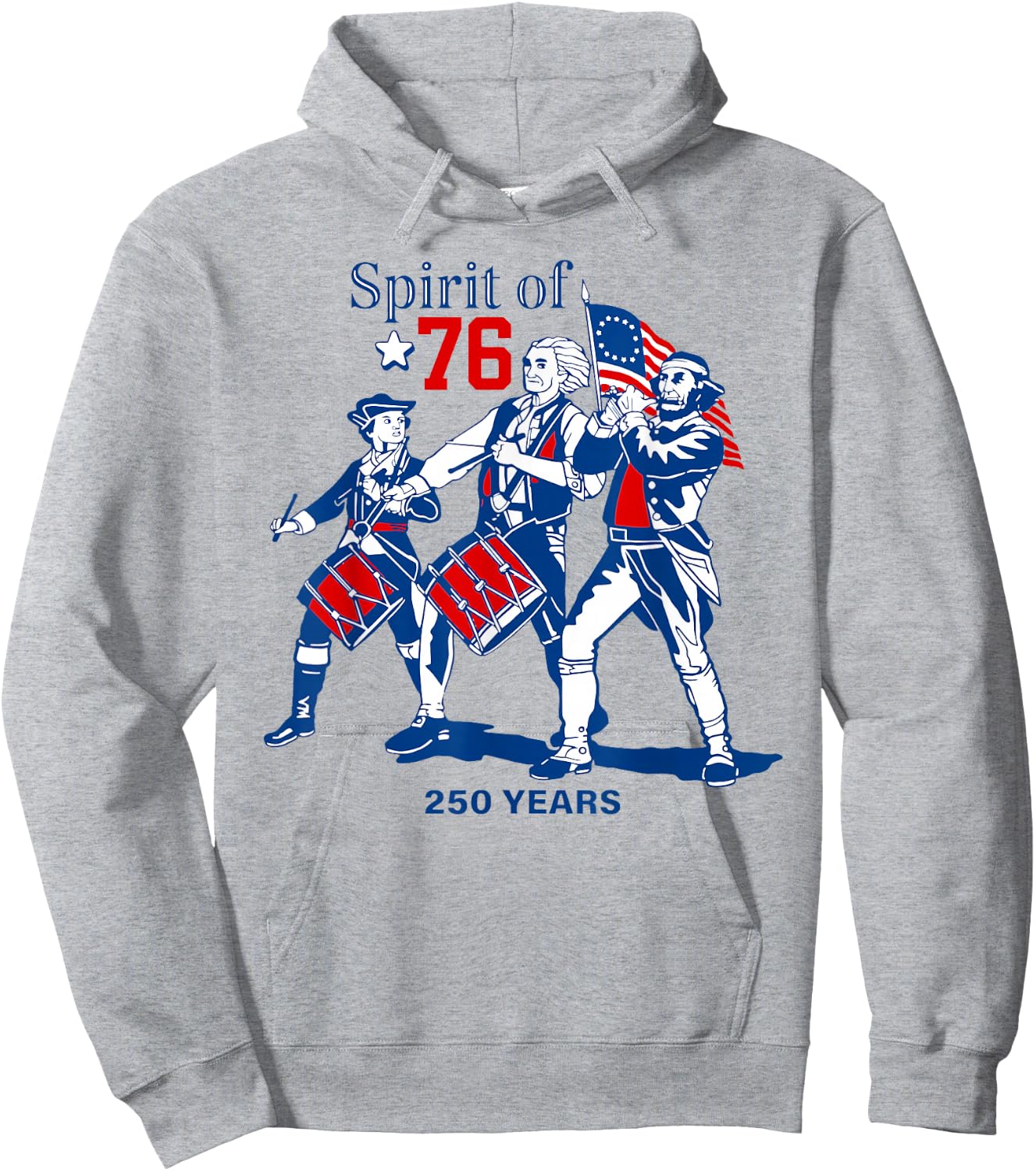 Spirit of 1776 250 Years Presidents 4th of July American USA Hoodie - Hoodie | Ash
