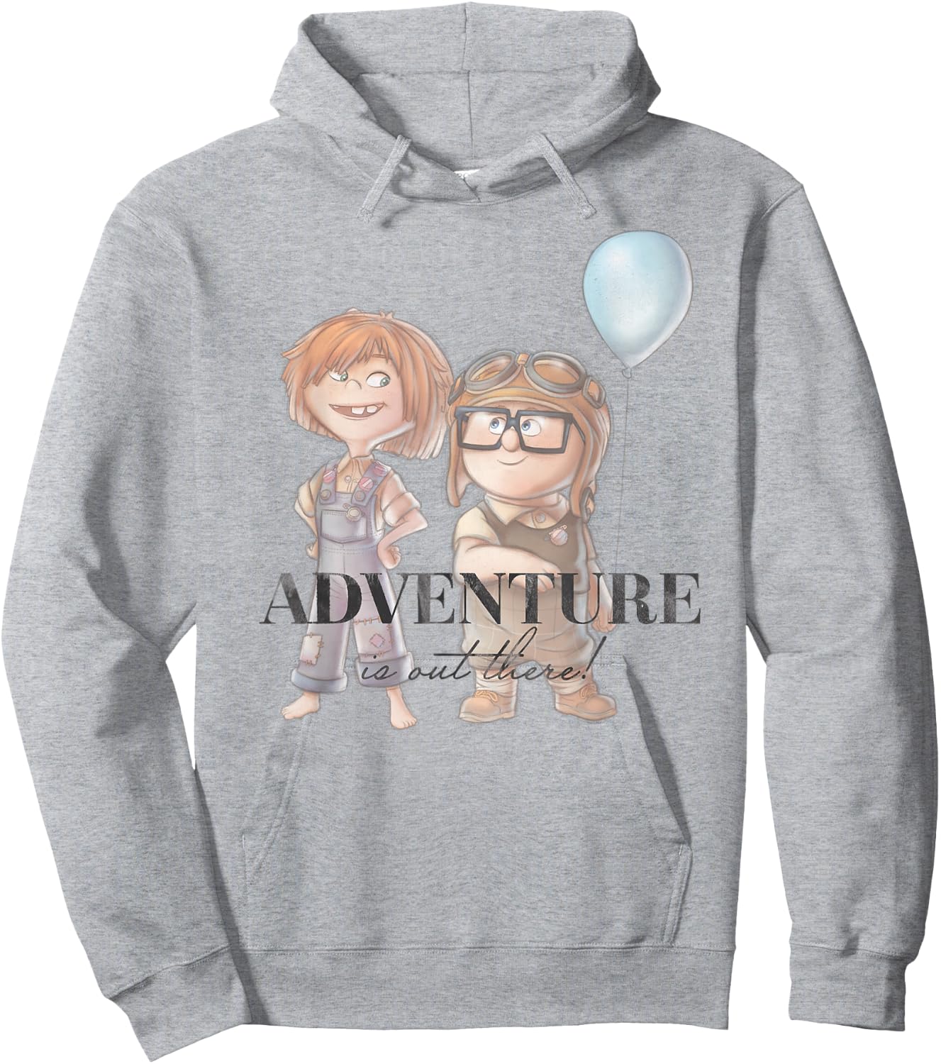 Disney 100 and Pixar's Up Carl Ellie Adventure is Out There Hoodie - Hoodie | Ash