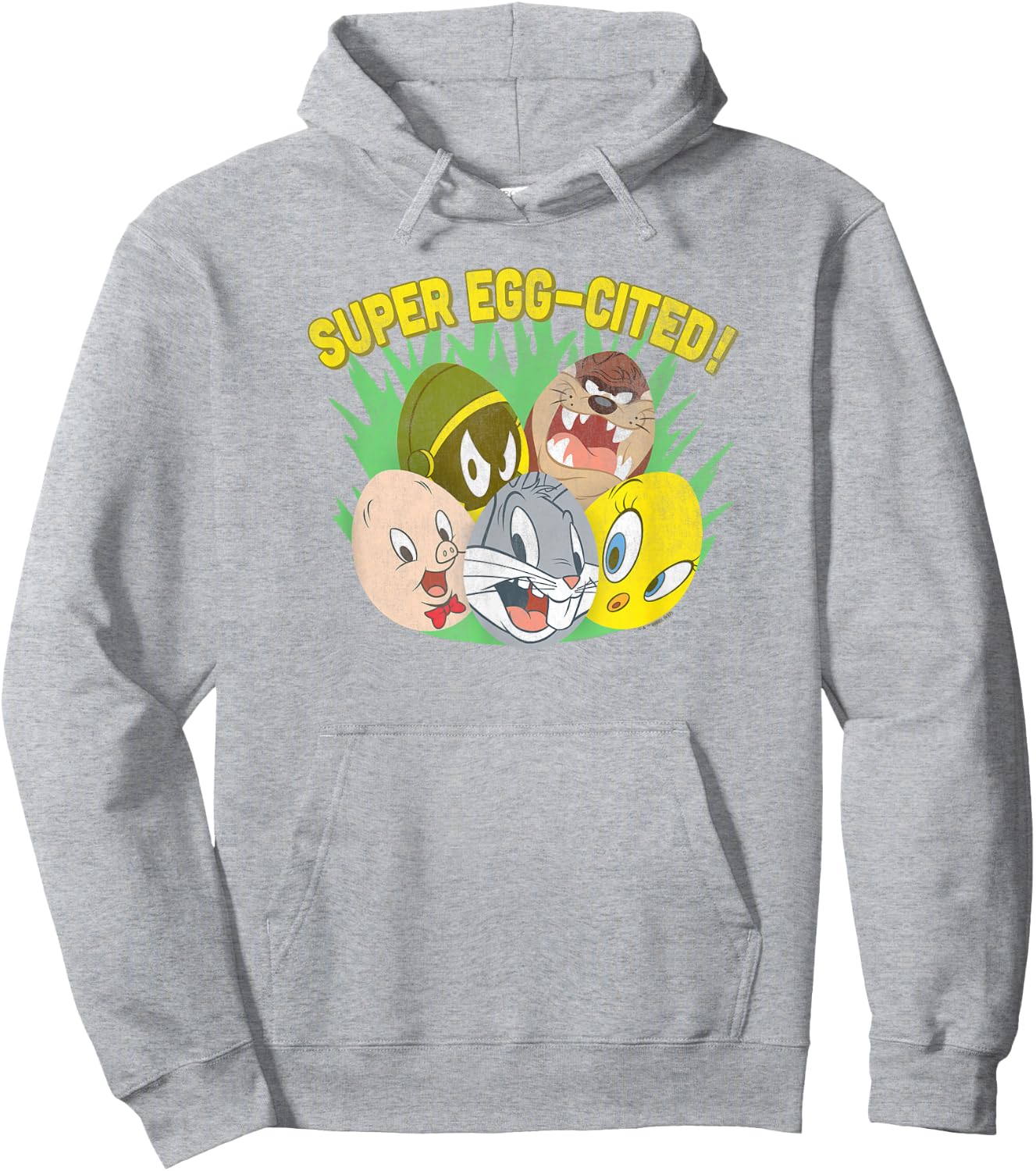 Looney Tunes Easter Super Egg-Cited! Spring Portraits Hoodie - Hoodie | Ash