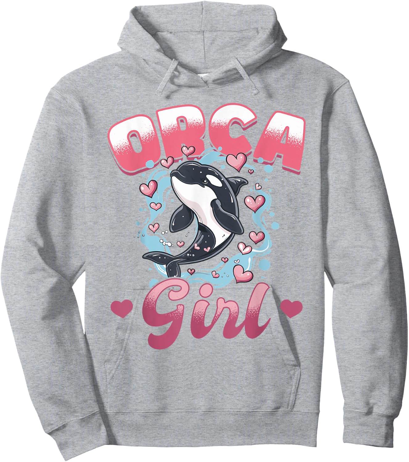 Funny Orca Animal Orca Girl Hoodie - Hoodie | Ash