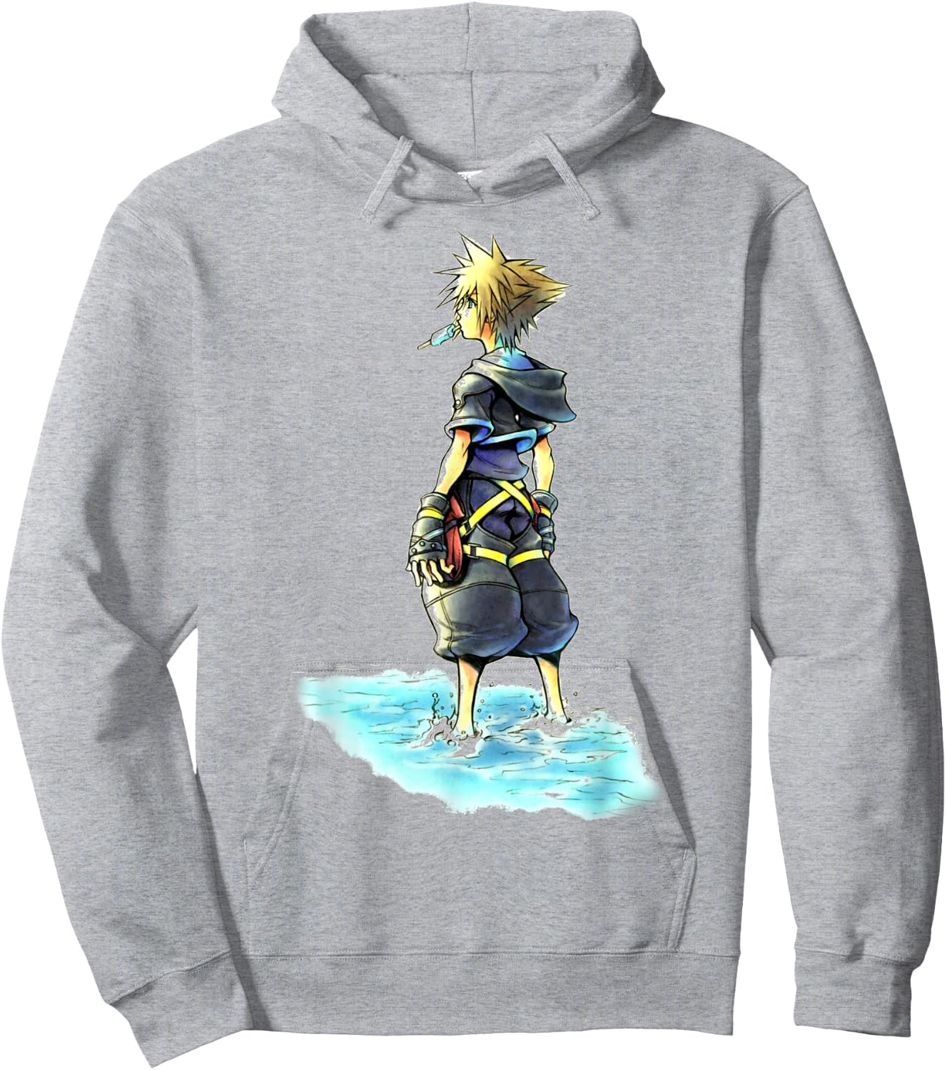 Disney Kingdom Hearts Sora Sea Salt Ice Cream Sketch Hoodie - Hoodie | Ash