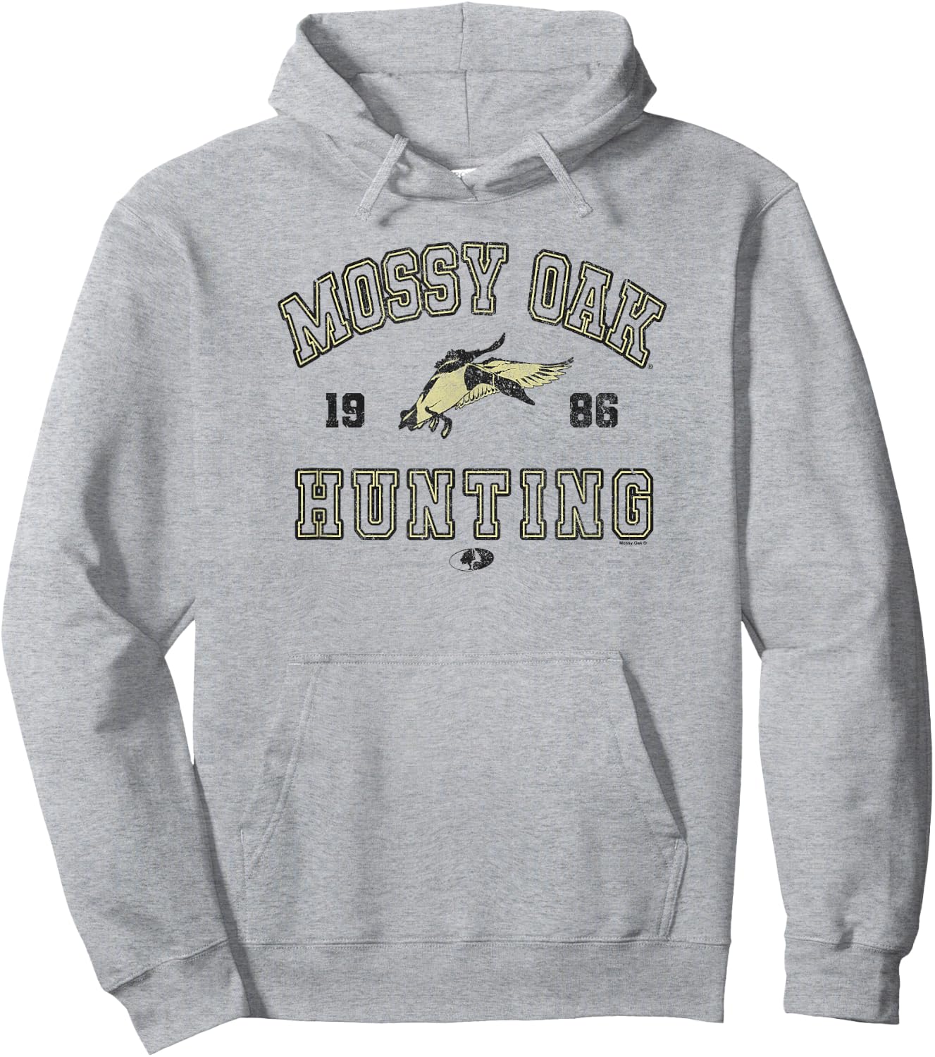 Mossy Oak Hunting 1986 Vintage Duck Target Logo Hoodie - Hoodie | Ash