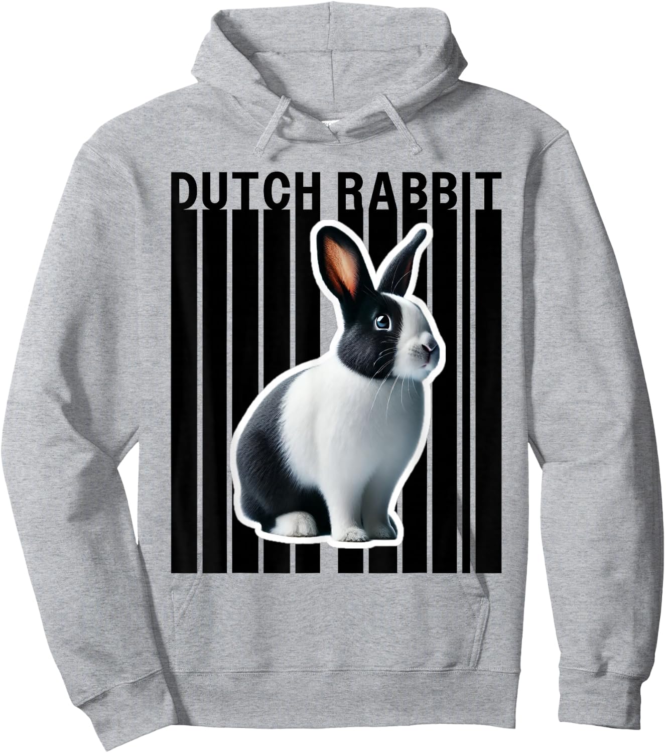 Dutch Rabbit Lovers Cute Bunny Hoodie - Hoodie | Ash