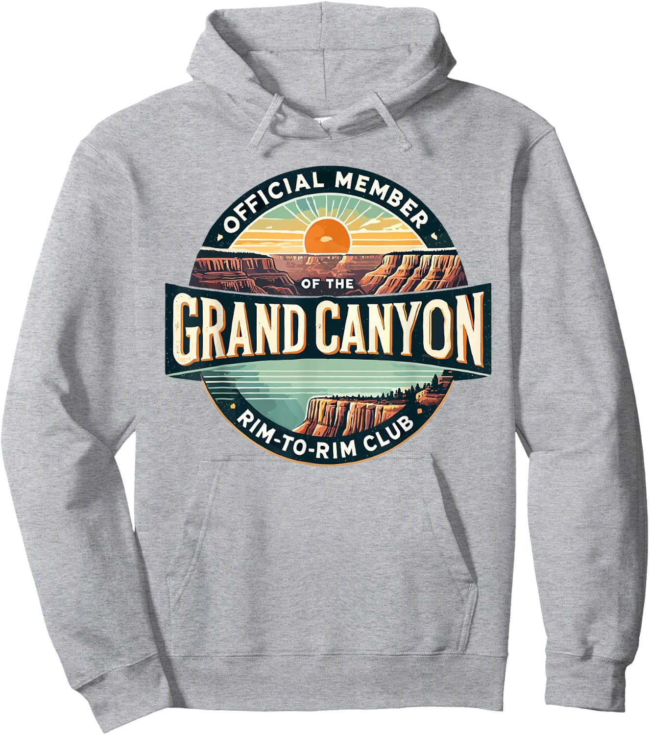 Official Member of the Grand Canyon Rim-to-Rim Club Hoodie - Hoodie | Ash