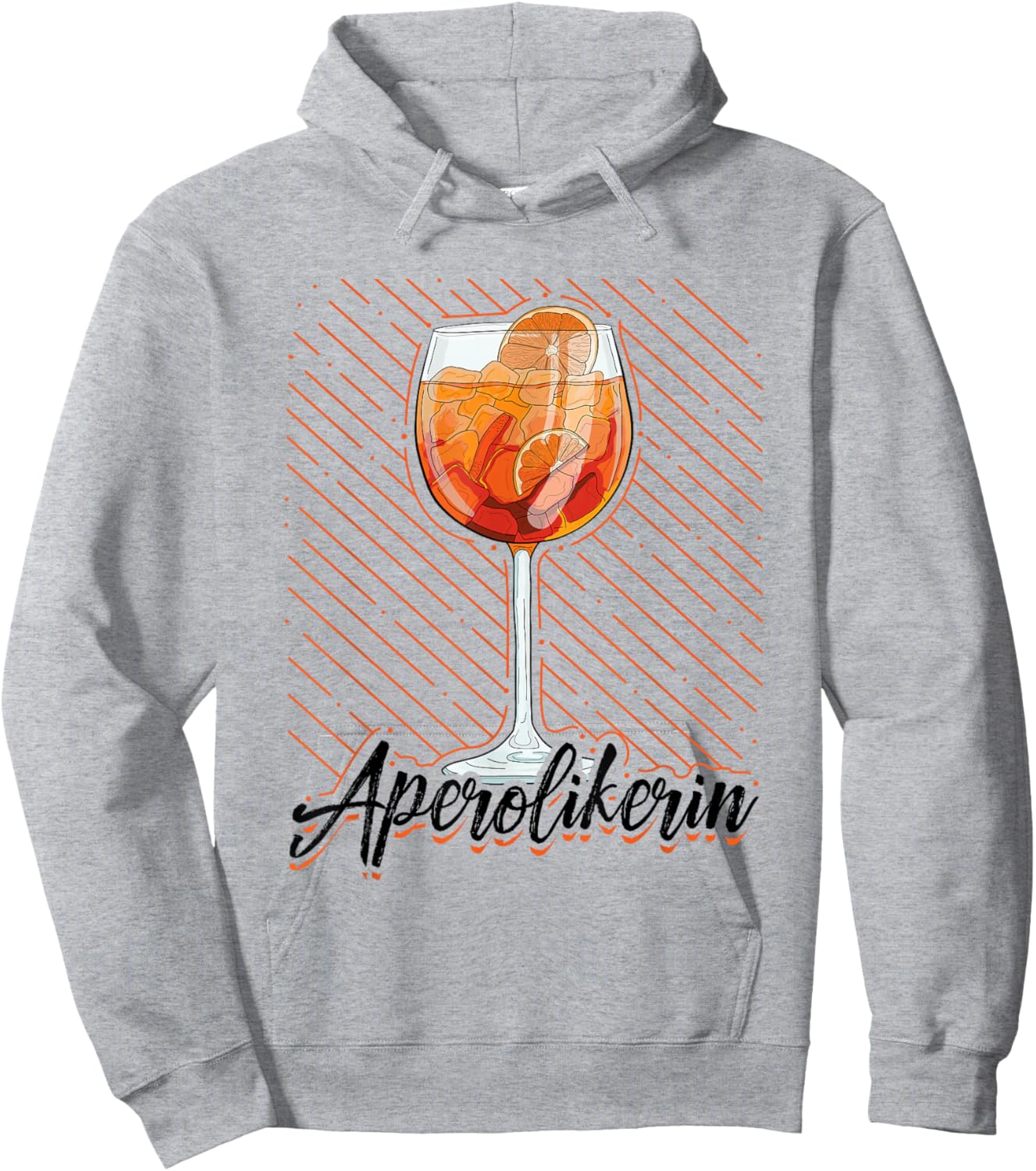 Aperolic Drink Aperitif Spritz , White Hoodie - Hoodie | Ash