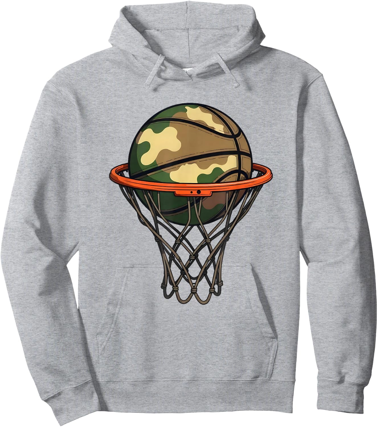 Camouflage Basketball - Camouflage Basketball Player , white, S Hoodie - Hoodie | Ash