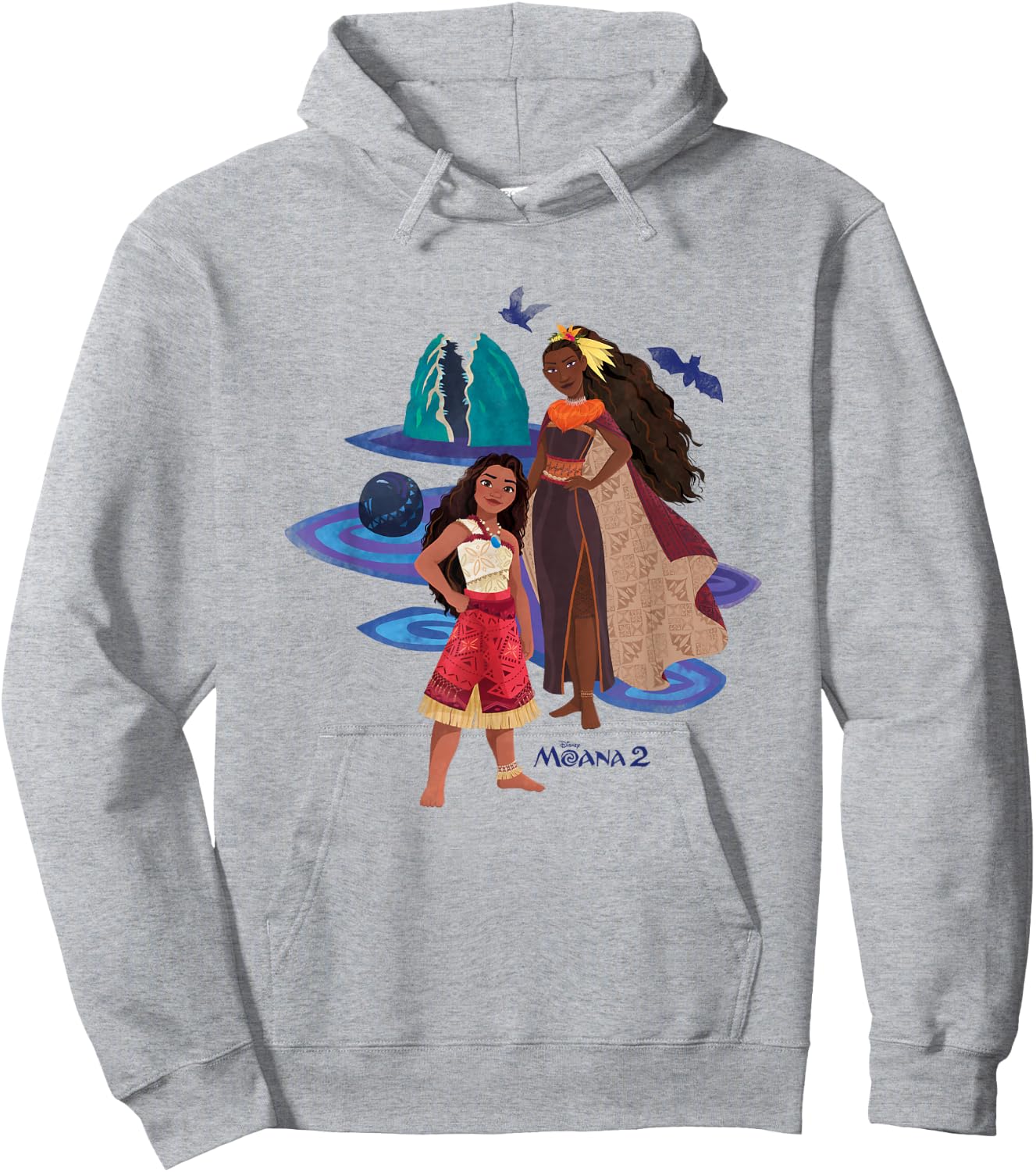 Disney Moana 2 Matangi Mysterious Oceania Group Shot , white, S Hoodie - Hoodie | Ash