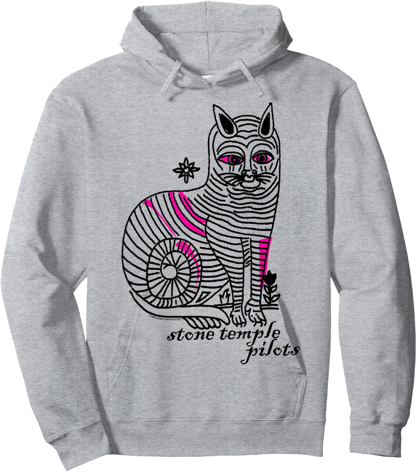 Stone Temple Pilots - Vintage Cat Hoodie - Hoodie | Ash