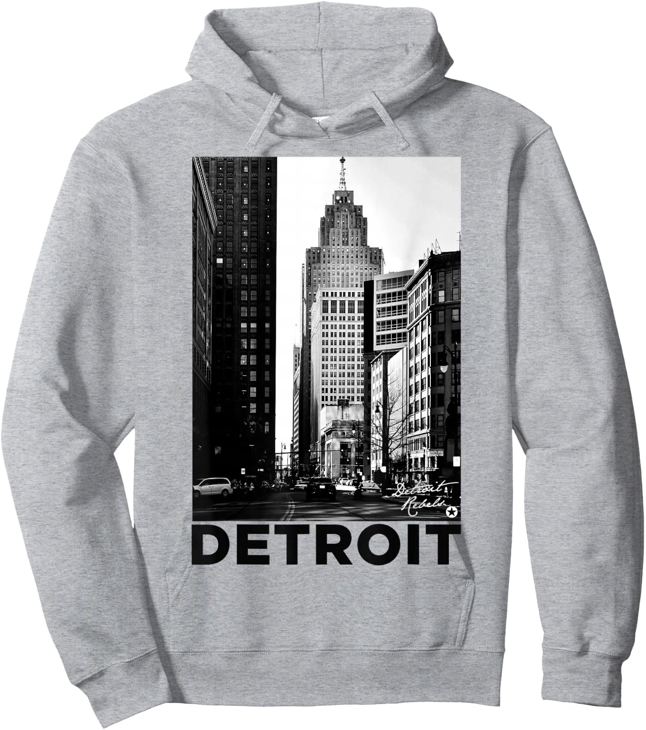 Detroit by Detroit Rebels Brand Detroit Apparel Hoodie - Hoodie | Ash