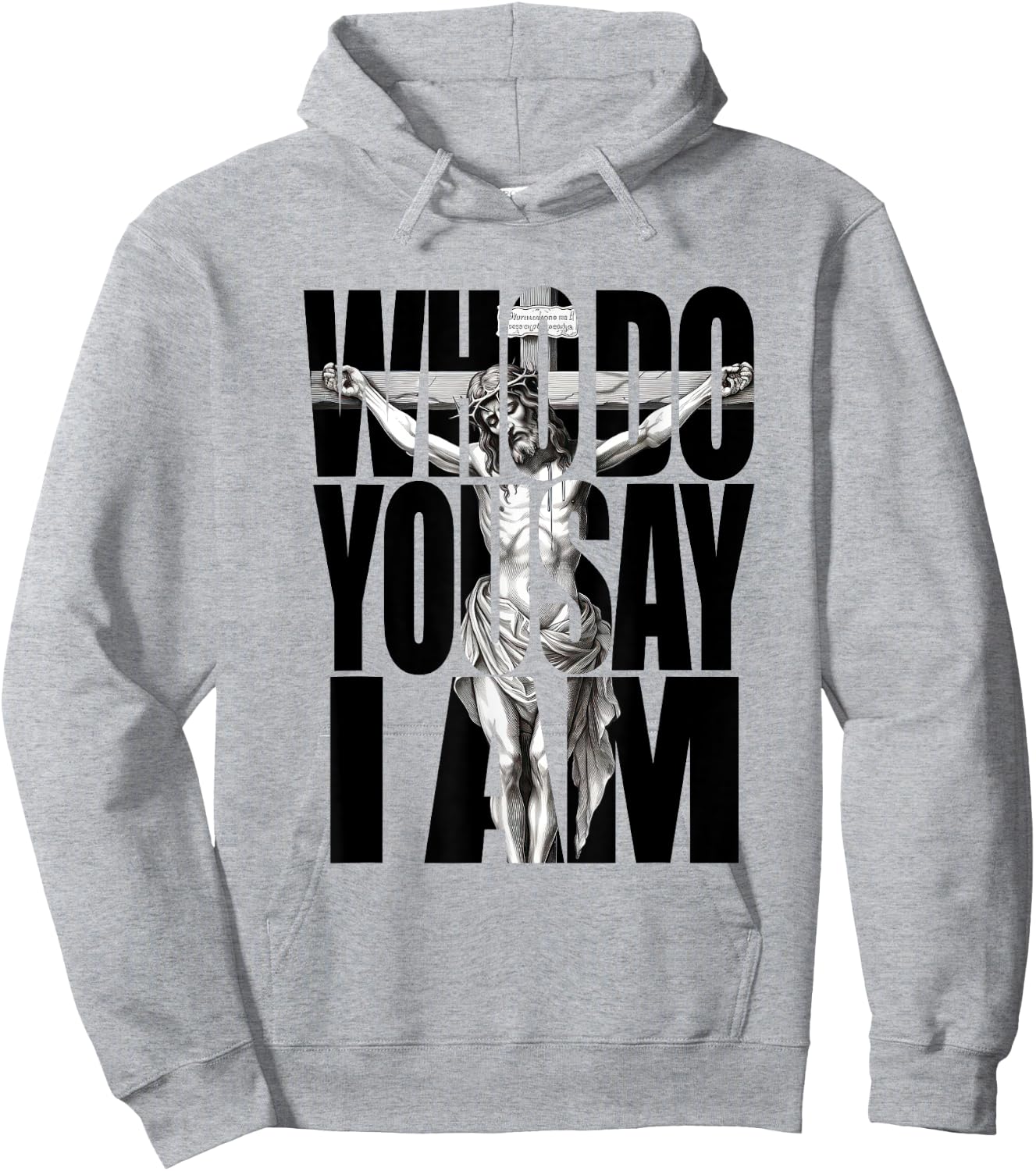 Jesus Christ On The Cross Who Do You Say I Am Christian Hoodie - Hoodie | Ash