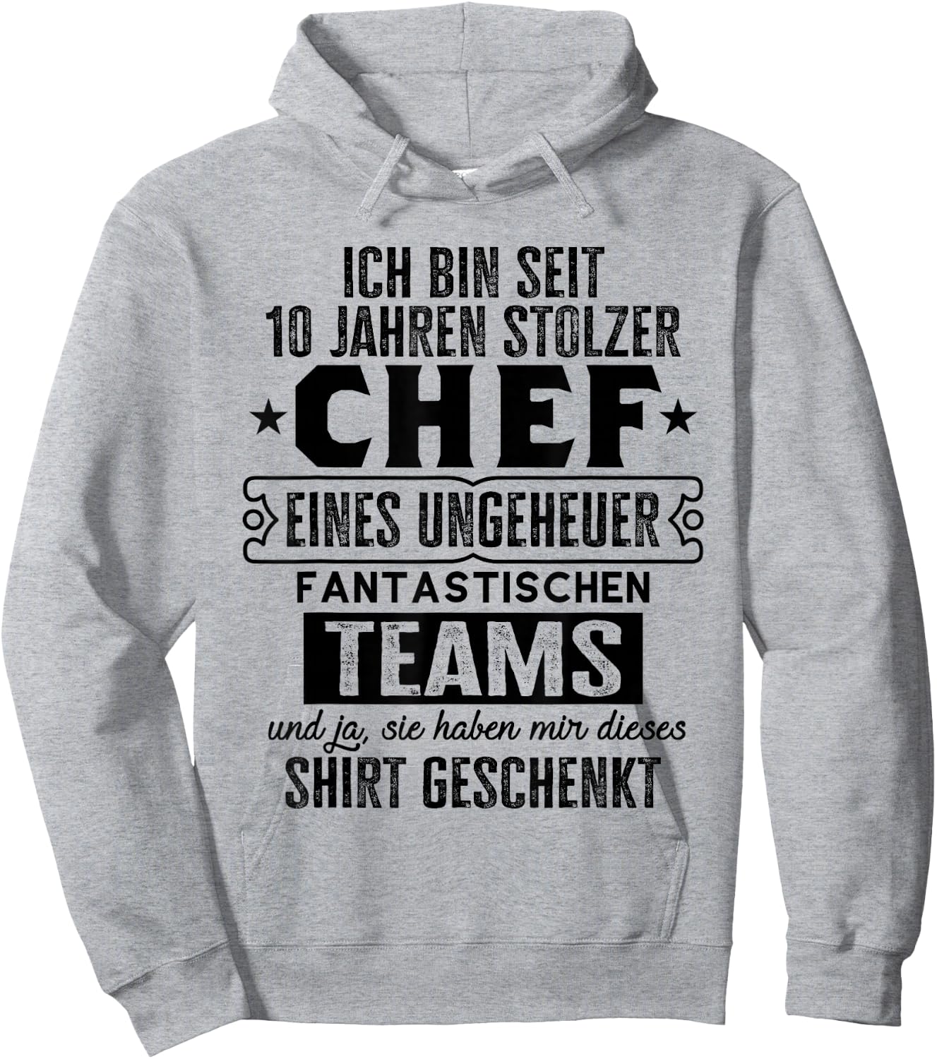Service Anniversary & Company Anniversary Chef 10th Anniversary , White Hoodie - Hoodie | Ash