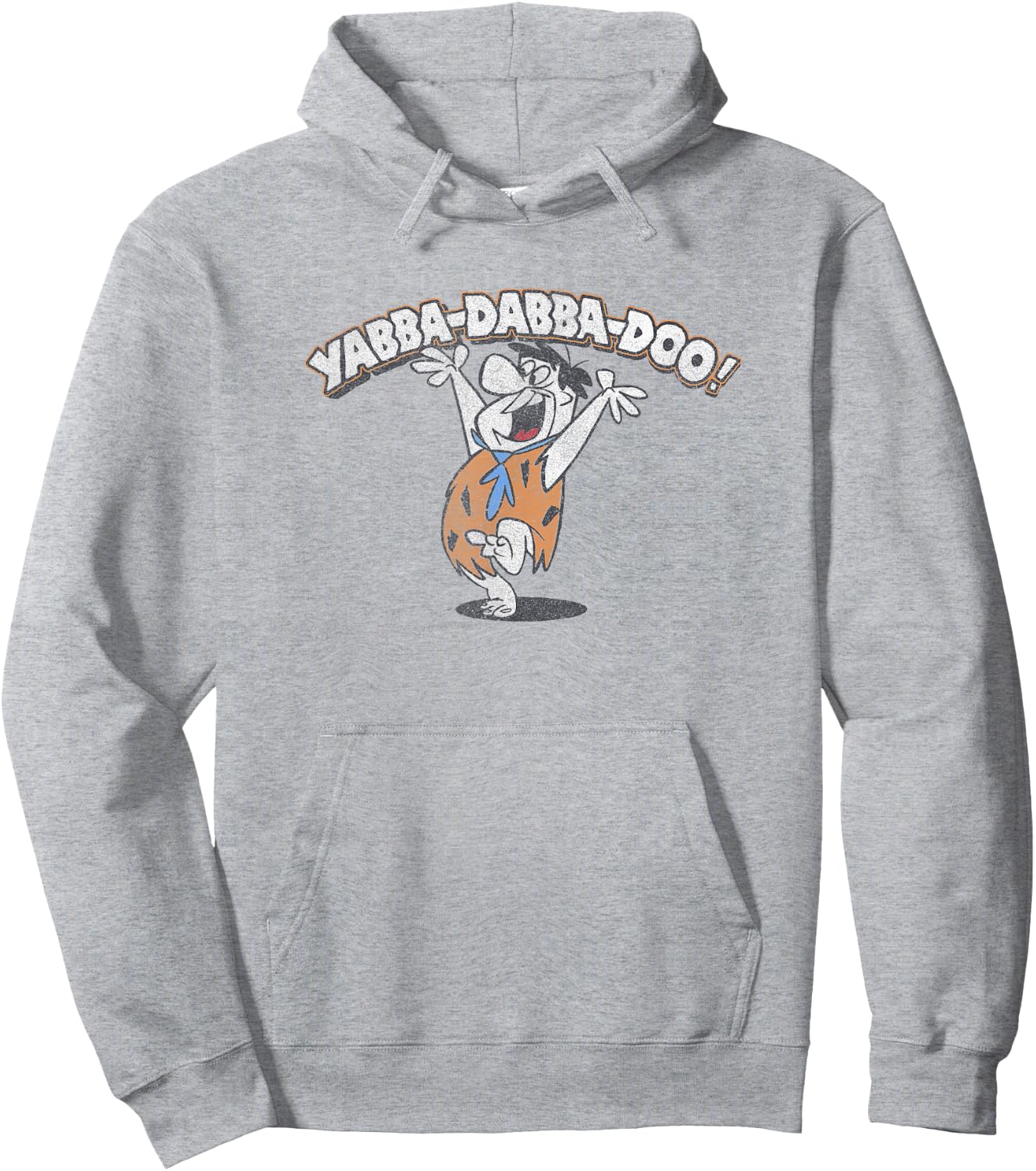 The Flintstones Fred Flintstone Yabba-Dabba-Doo! Hoodie - Hoodie | Ash