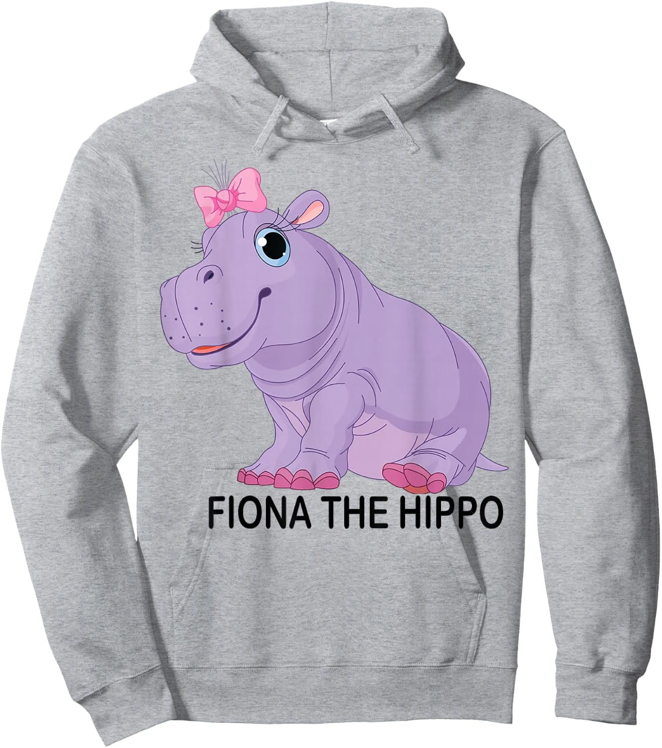 Fiona-The Hippo Hoodie - Hoodie | Ash