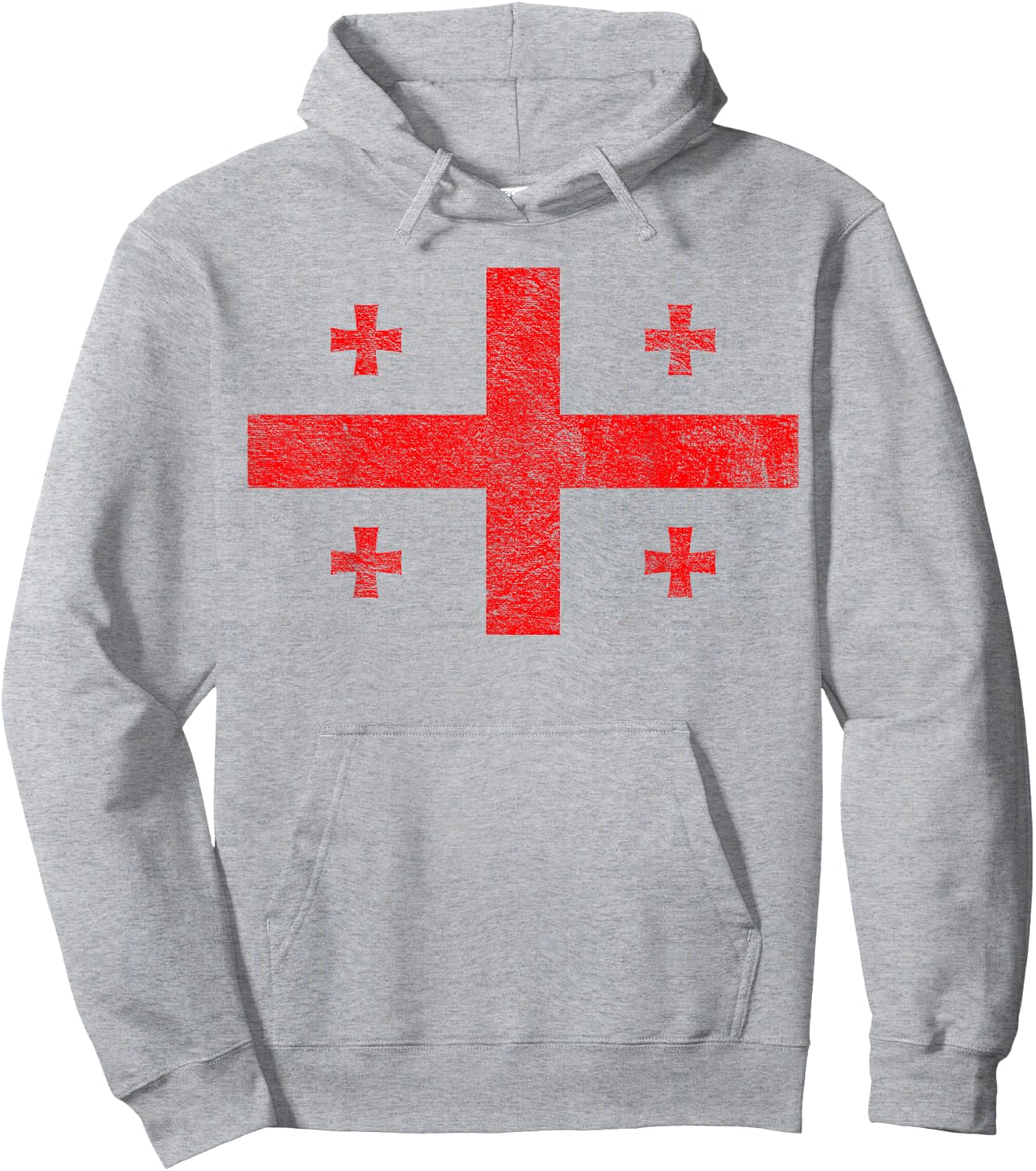 Georgia National Flag Country Tbilisi Coat of Arms Hoodie - Hoodie | Ash