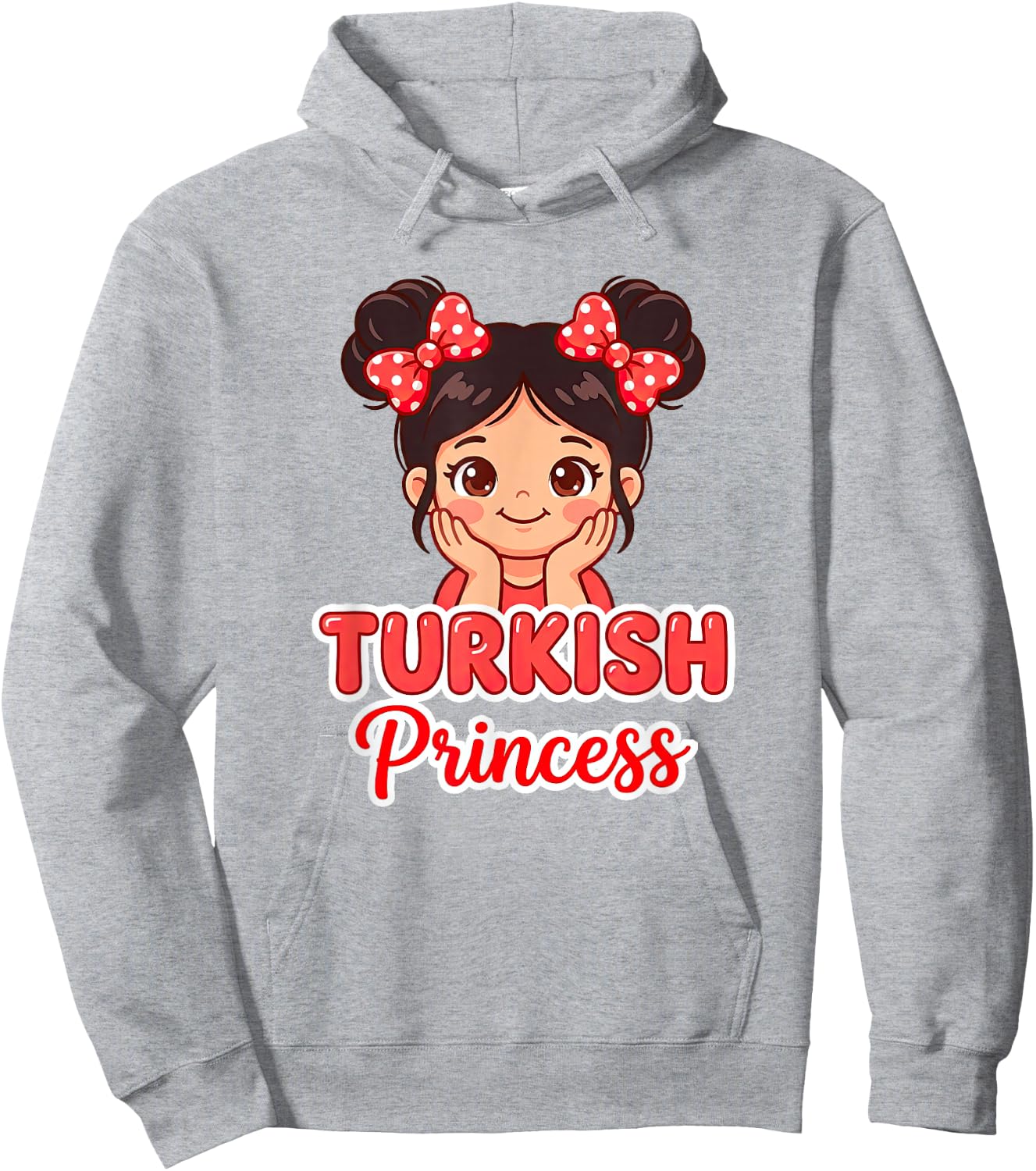 Turkey Souvenir for Girl Turkish Graphic Hoodie - Hoodie | Ash