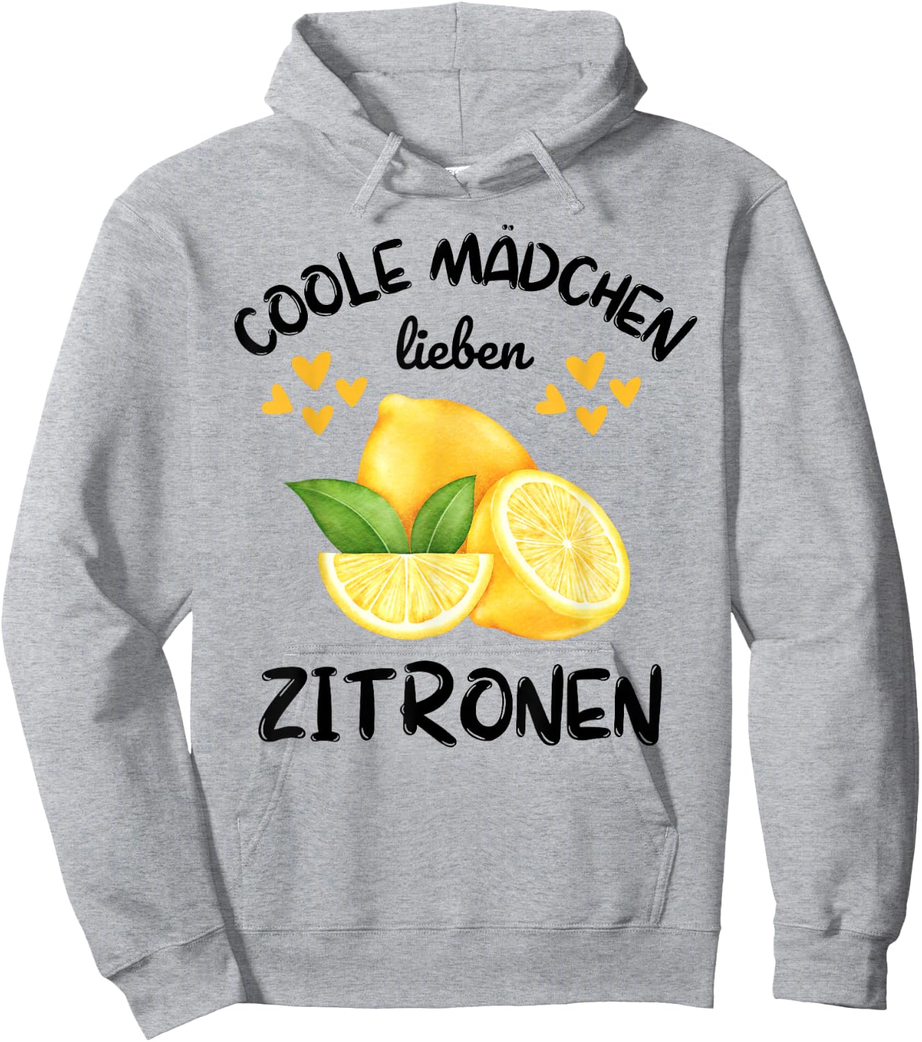 Summer Cool Girls Love Lemon , White Hoodie - Hoodie | Ash