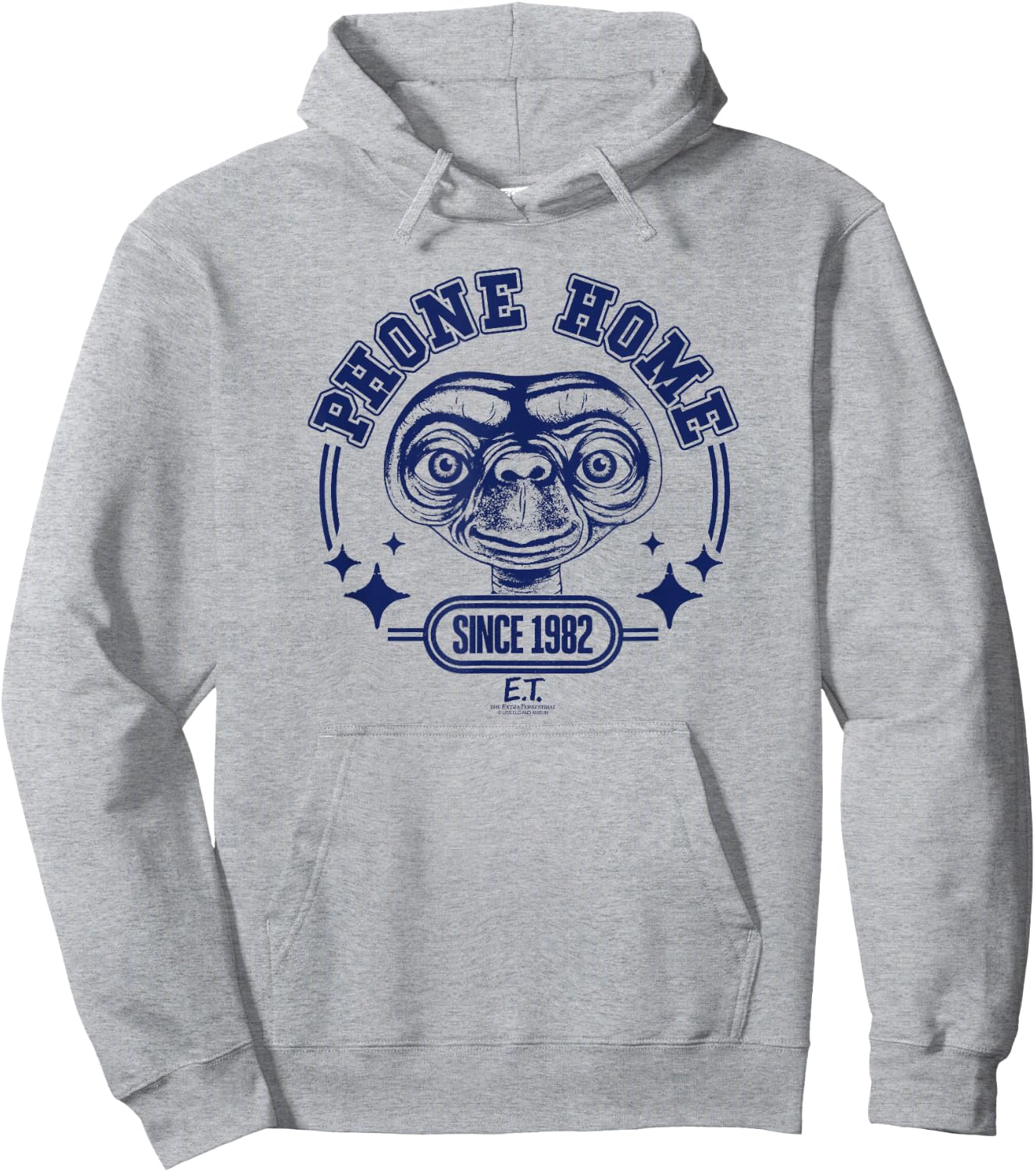 E.T. Phone Home Since 1982 Big Face Hoodie - Hoodie | Ash