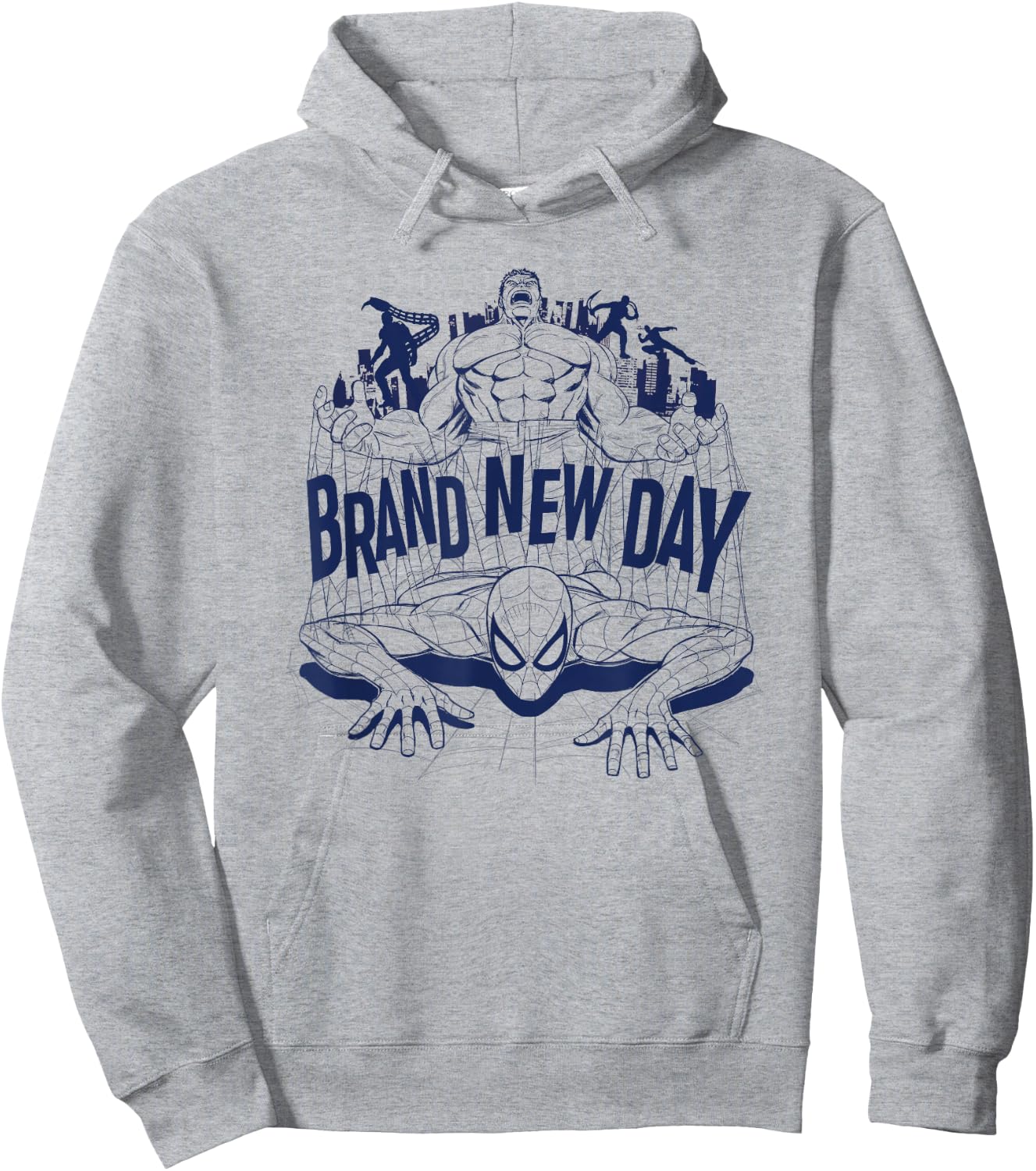 Marvel Studios Spider-Man: BND Movie 2026 Hulk & Villains Hoodie - Hoodie | Ash