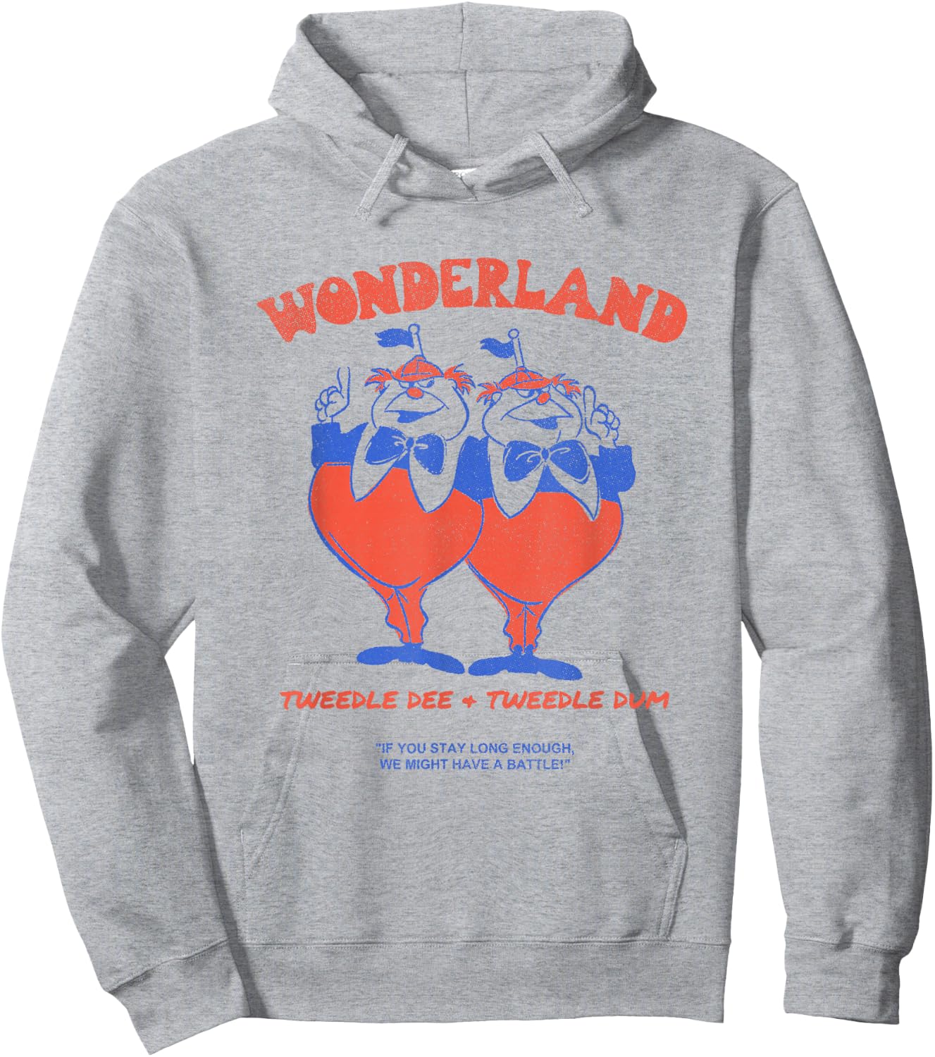 Disney Alice in Wonderland Tweedle Dee & Tweedle Dum Hoodie - Hoodie | Ash